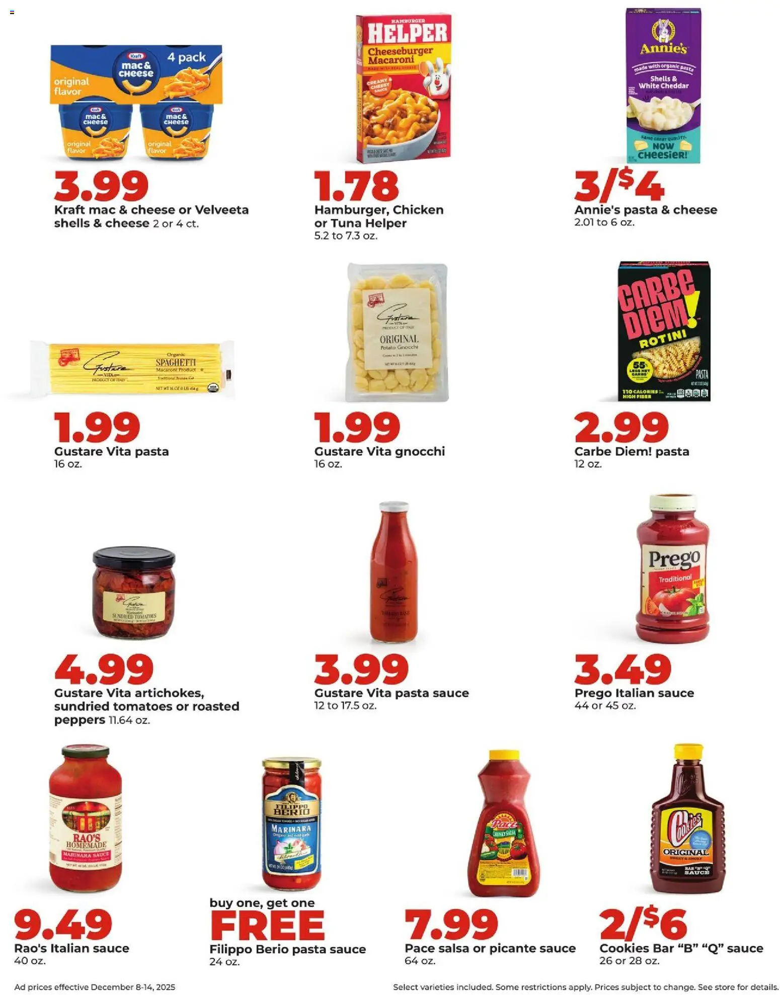 HyVee Weekly Ad - valid from 08.12.2025 | Page: 27 | Products: Peppers, Cheese, Tomatoes, Sauce