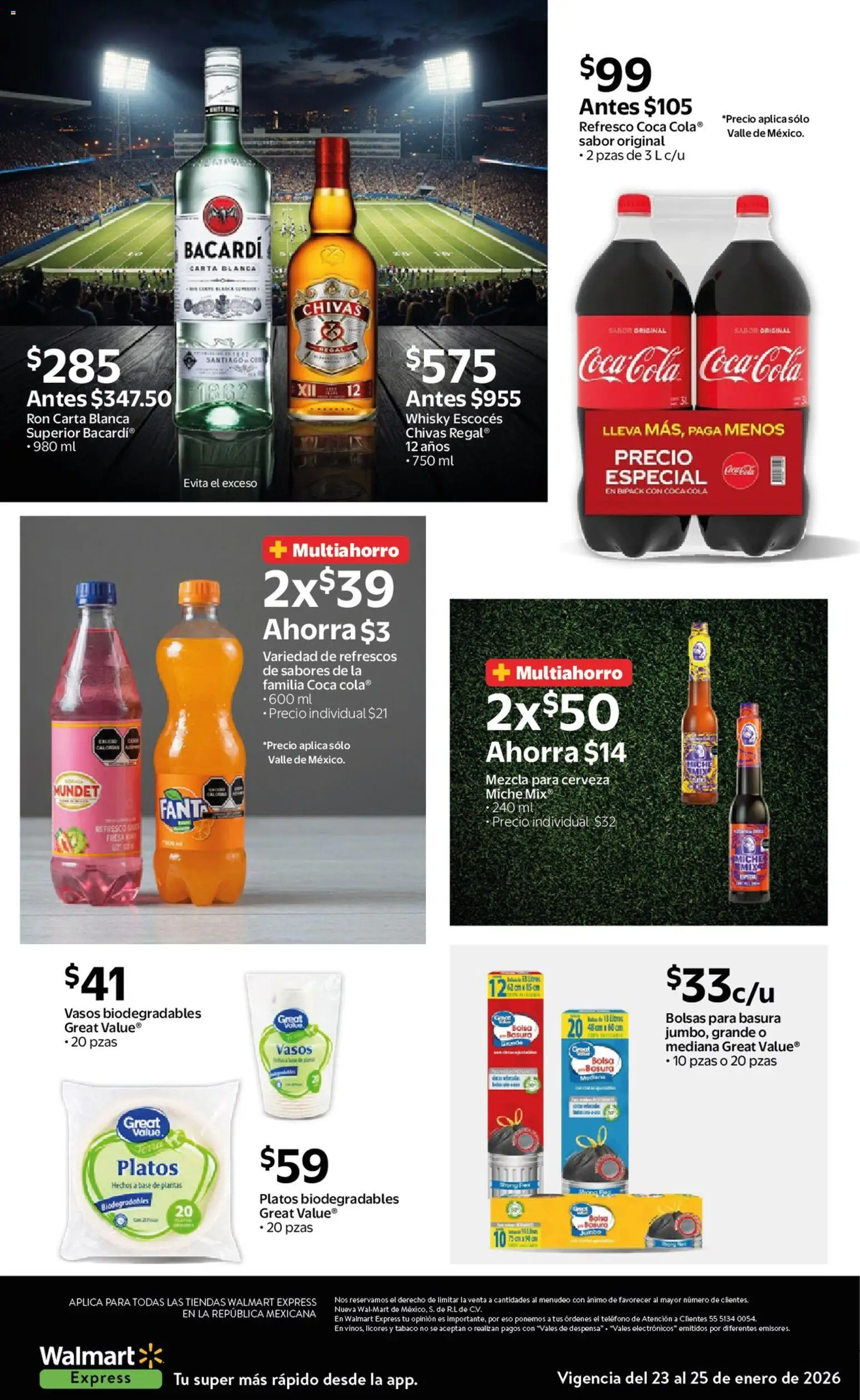 Nuevas ofertas de Walmart Express válidas en toda la República Mexicana desde el 23.01.2026. ¡Encuentra las mejores ofertas en Walmart Express folleto Ofertas! | Página: 6 | Productos: Fresa, Cerveza, Vasos, Teléfono