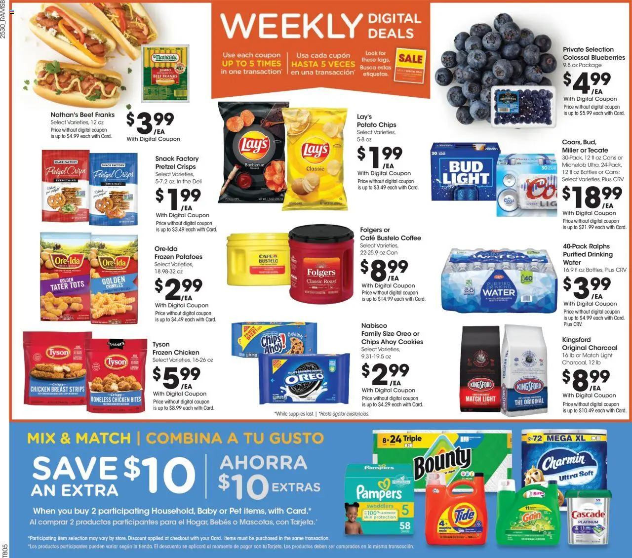 Ralphs Weekly Ad - valid from 27.08.2025 | Page: 2 | Products: Coffee, Cookies, Potatoes, Blueberries