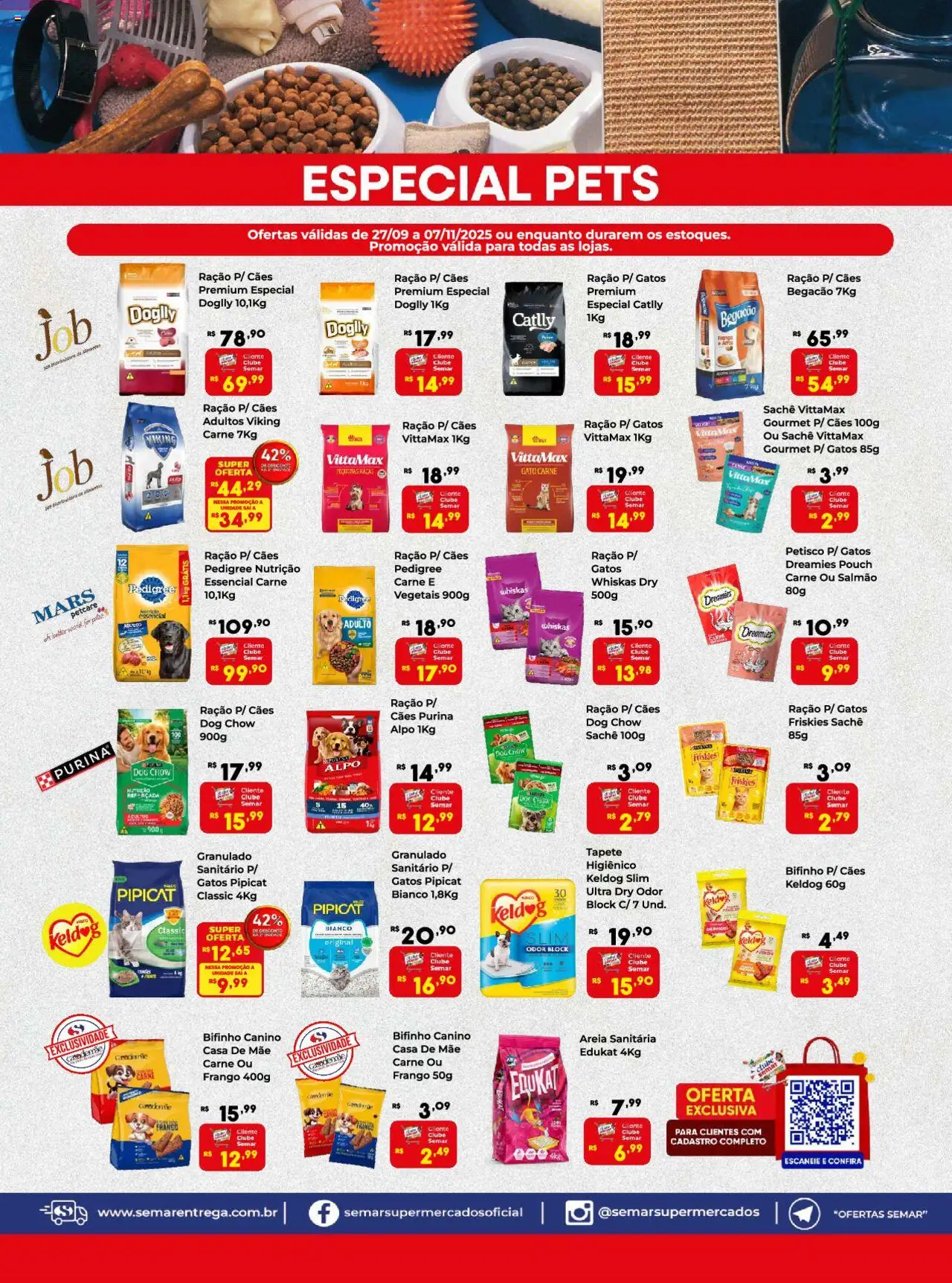 Semar Supermercado Folheto - válido de 27.09.2025 | Página: 24 | Produtos: Salmão, Tapete, Carne, Granulado