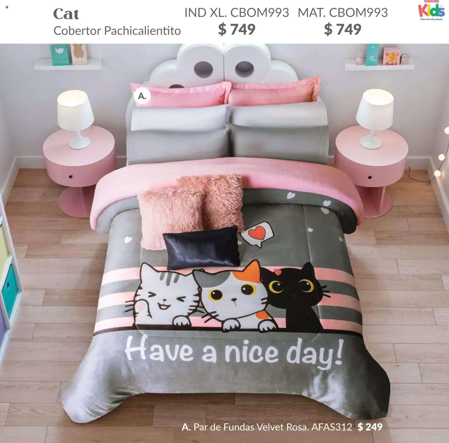 Nuevas ofertas de Colchas Concord válidas en toda la República Mexicana desde el 01.02.2026. ¡Encuentra las mejores ofertas en Colchas Concord catálogo Kids! | Página: 55 | Productos: Cobertor