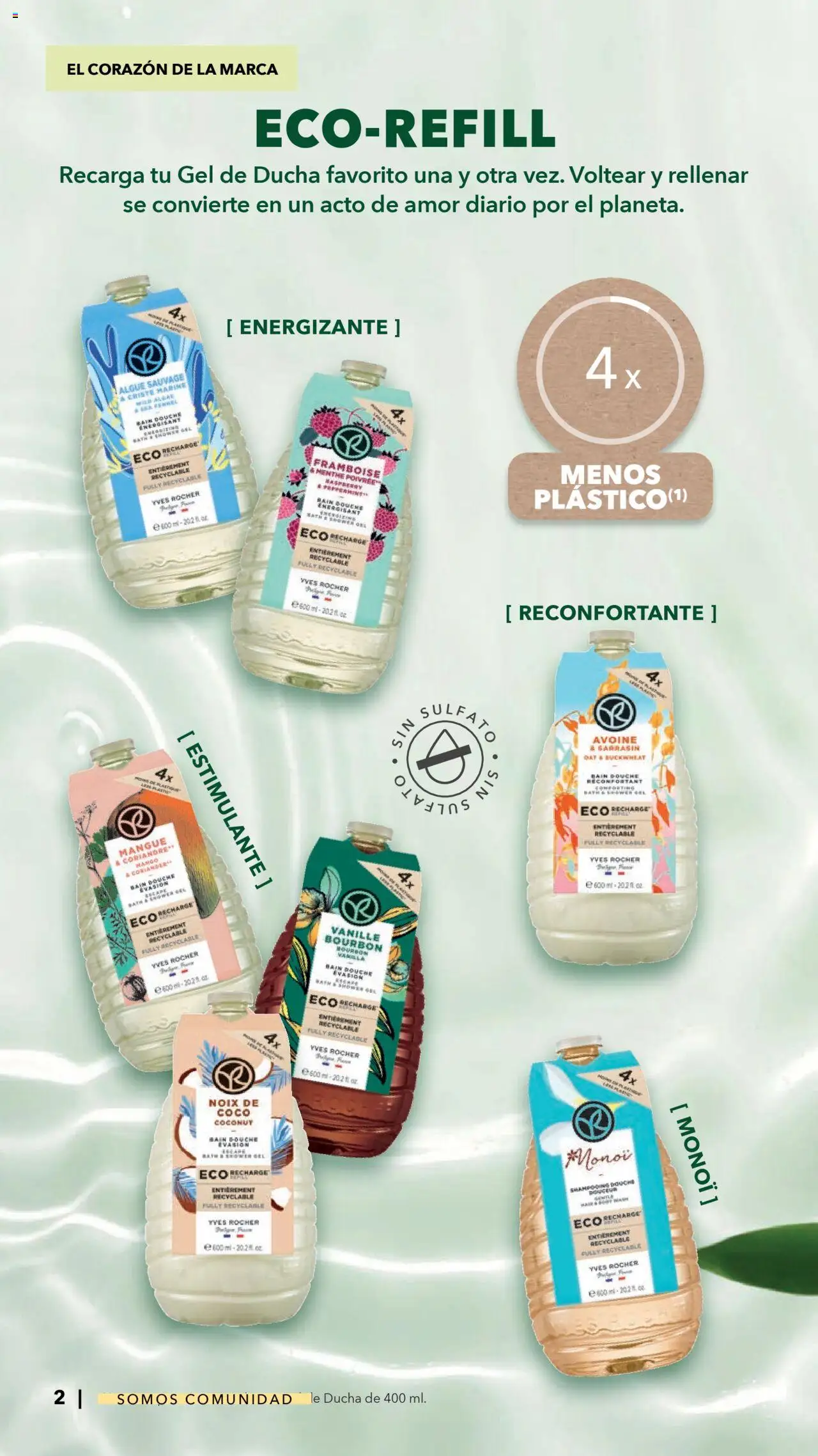 Nuevas ofertas de Yves Rocher válidas en toda la República Mexicana desde el 07.10.2025. ¡Encuentra las mejores ofertas en Yves Rocher - Catálogo Somos Comunidad! | Página: 2 | Productos: Gel de ducha