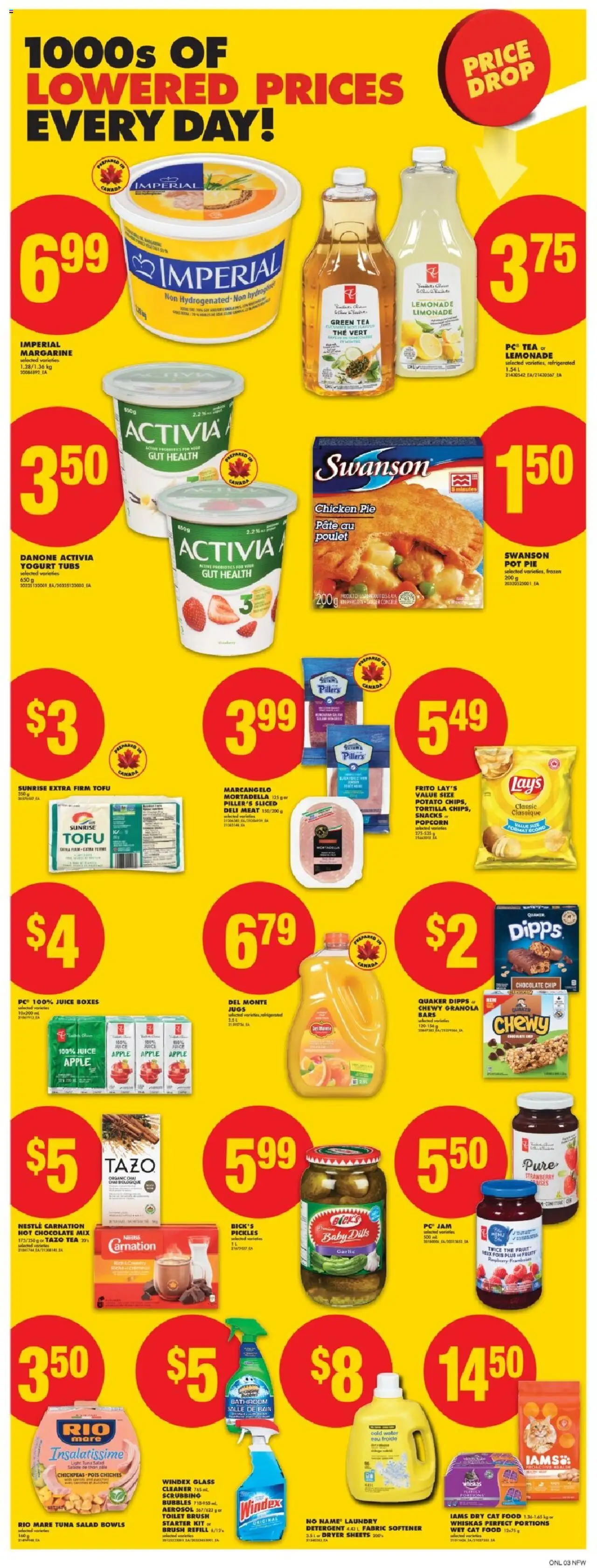 No Frills flyer valid from 14.08.2025 | Page: 11 | Products: Chips, Fabric softener, Yogurt, Juice