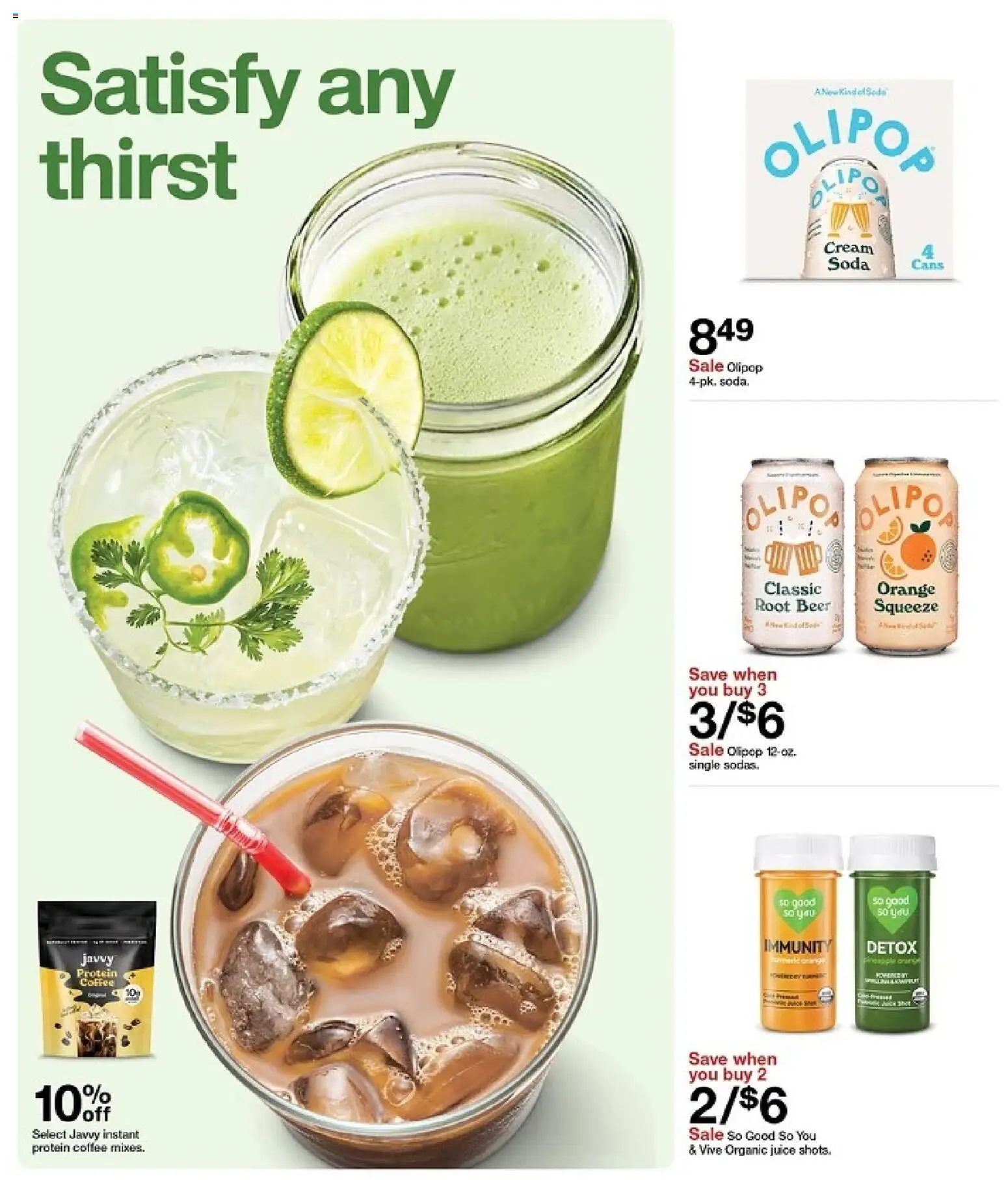 Target Weekly Ad - valid from 11.01.2026 | Page: 5 | Products: Coffee, Juice, Beer, Cream