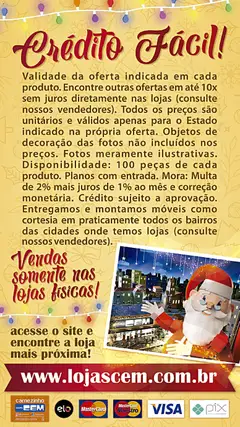 Lojas Cem - Ofertas atuais - Pré-Visualização do folheto da loja Lojas Cem, válido de 01.12.2025 | Página: 137 | Produtos: Banco