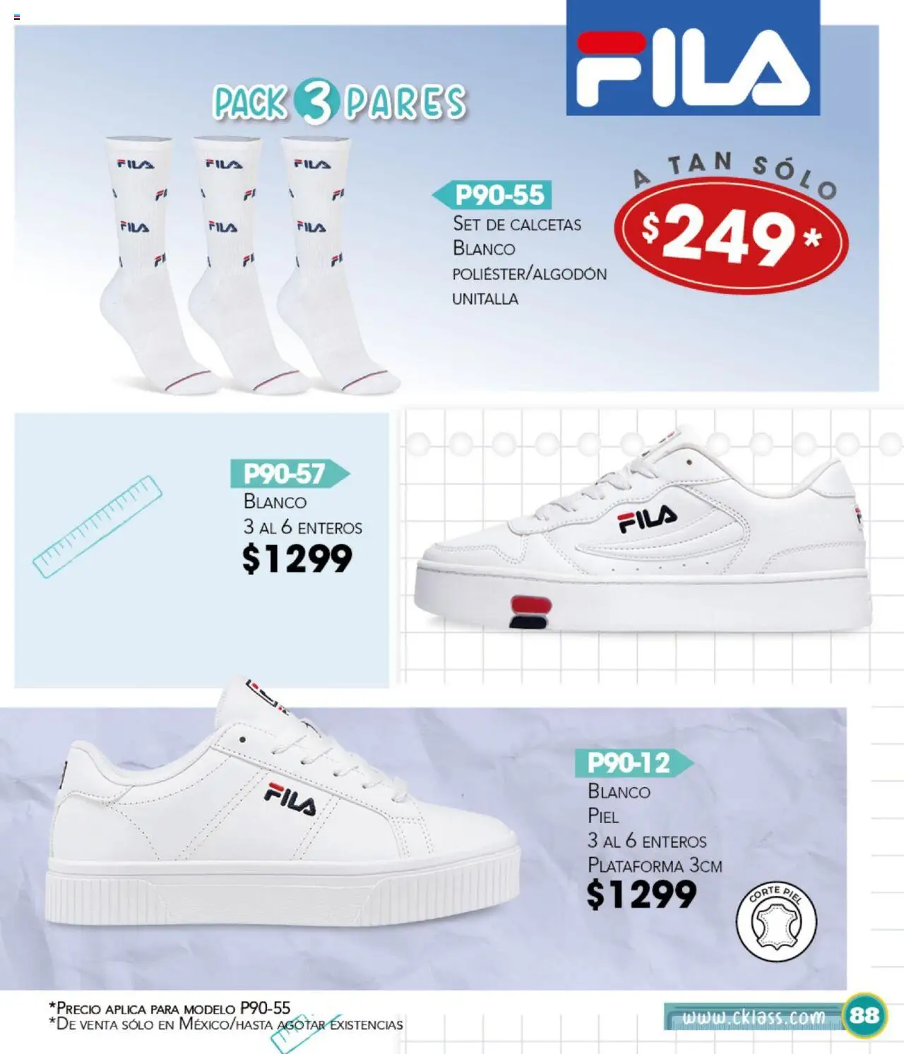 Nuevas ofertas de Cklass válidas en toda la República Mexicana desde el 14.07.2025. ¡Encuentra las mejores ofertas en Cklass catálogo Escolar! | Página: 89 | Productos: Calcetas