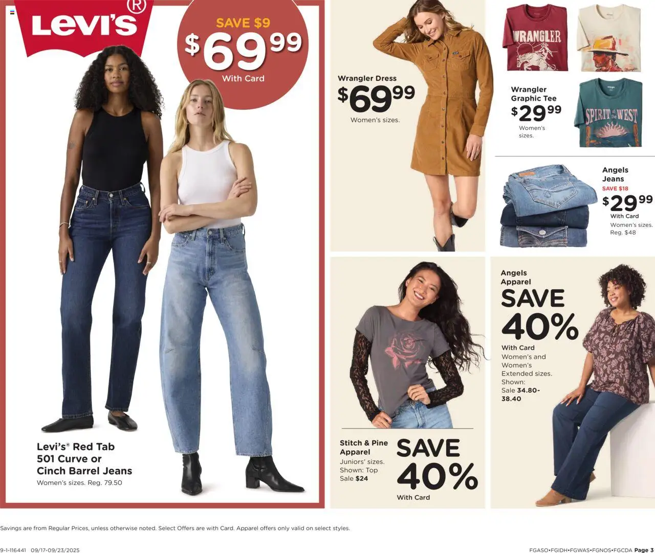 Fred Meyer Home & Apparel - valid from 17.09.2025 | Page: 3 | Products: Dress, Jeans