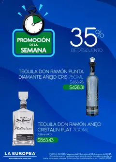 Vista previa de La Europea - Catálogo Promoción de la semana, nuevo folleto de la tienda, válido en México a partir del 28.07.2025