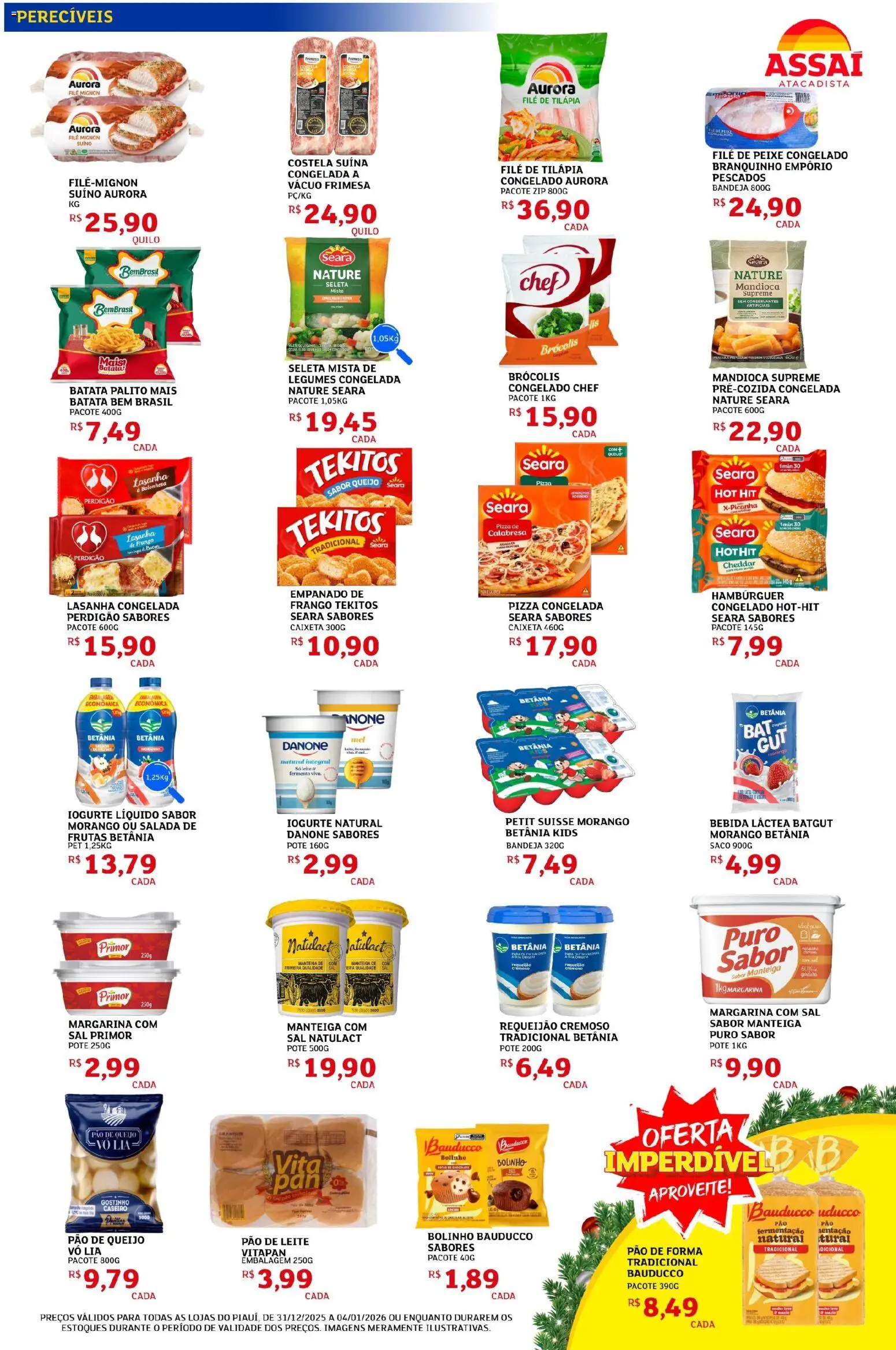 Assaí Atacadista Folheto - válido de 31.12.2025 | Página: 3 | Produtos: Forno, Peixe, Brócolis, Batata