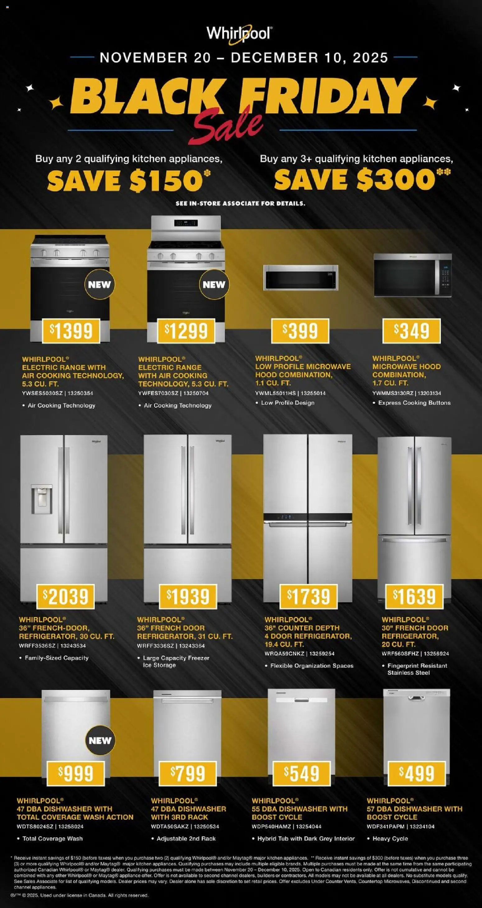 Leon's flyer valid from 20.11.2025 | Page: 3 | Products: Freezer, Dishwasher