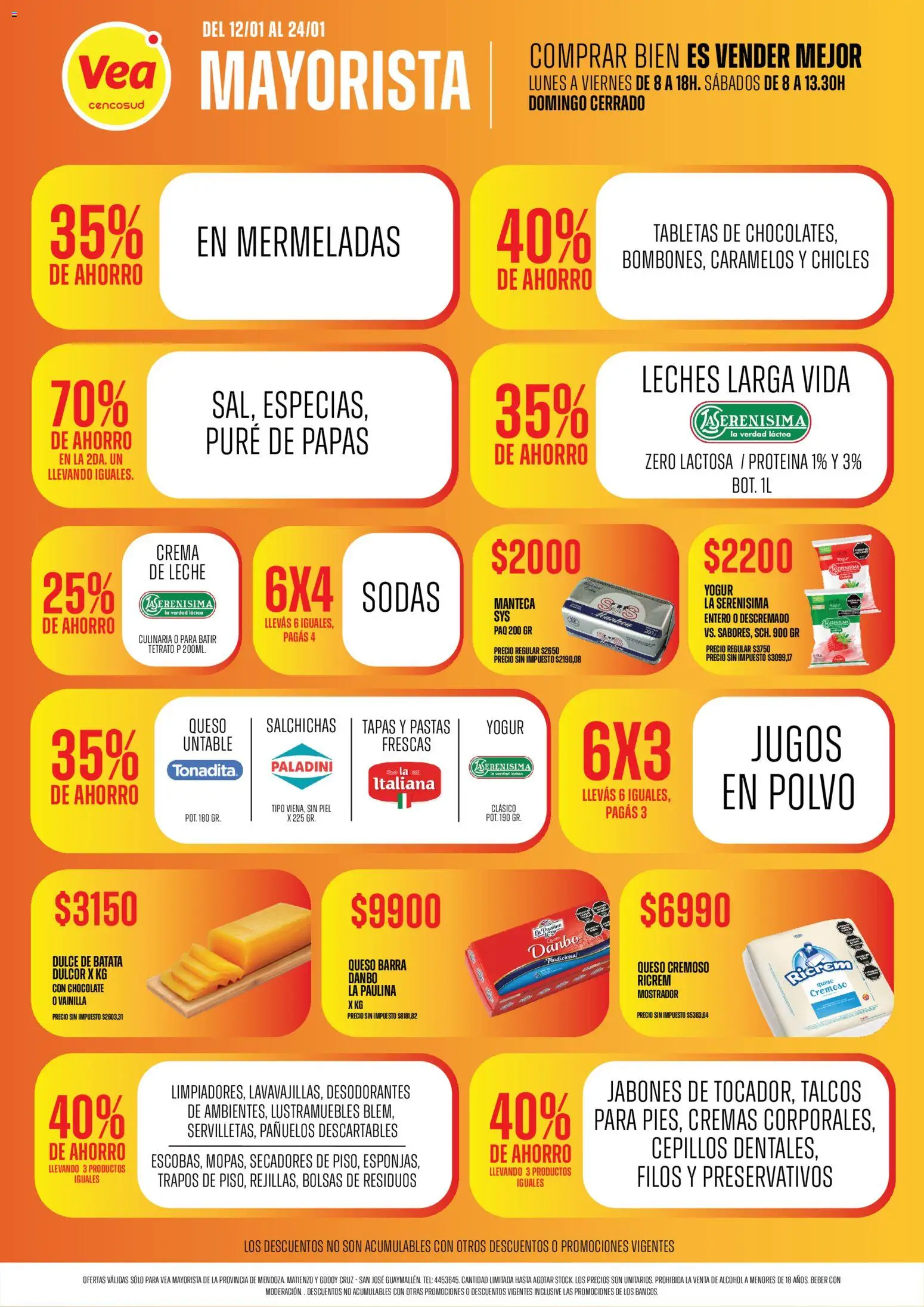 Vea - Ofertas Vea Mayorista │ válido desde el 12.01.2026 | Página: 2 | Productos: Lustramuebles, Polvo, Leche, Chocolate