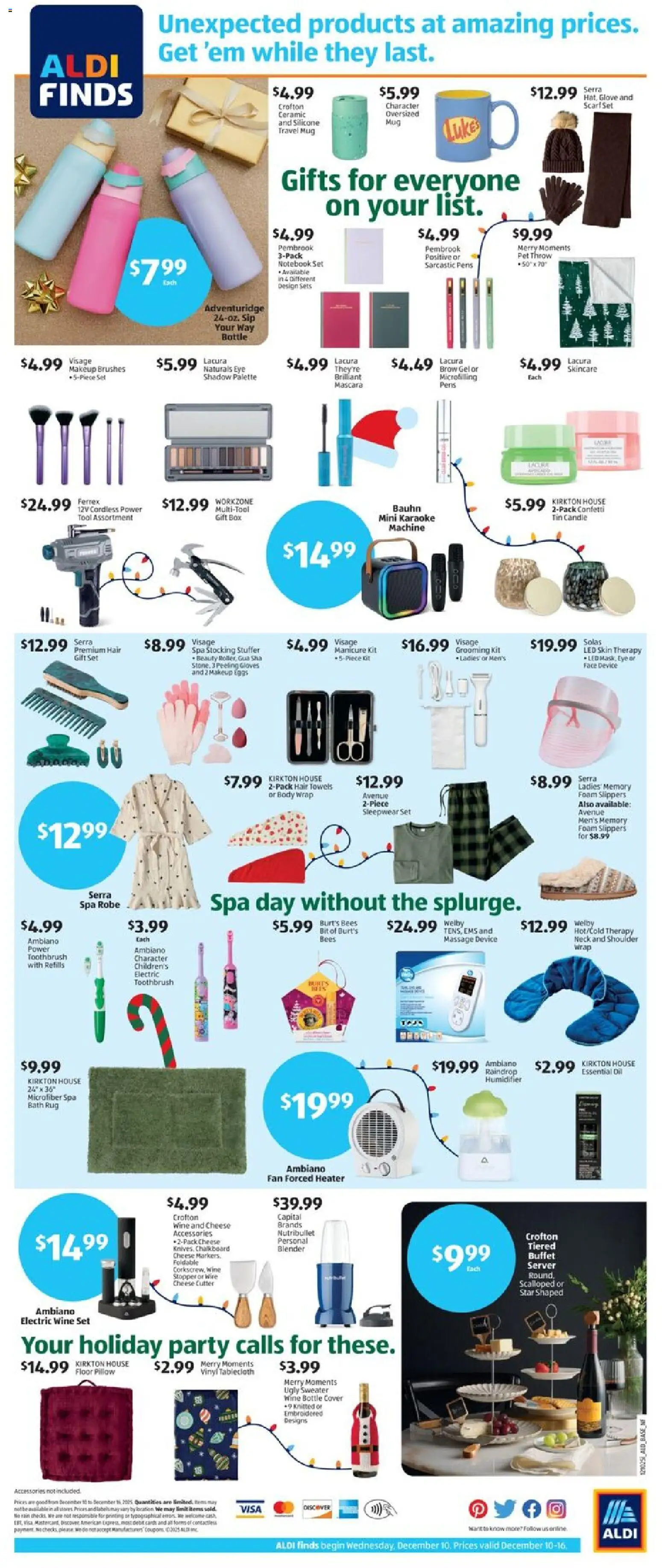 Aldi Weekly Ad - valid from 10.12.2025 | Page: 4 | Products: Brushes, Bath, Peeling, Fan