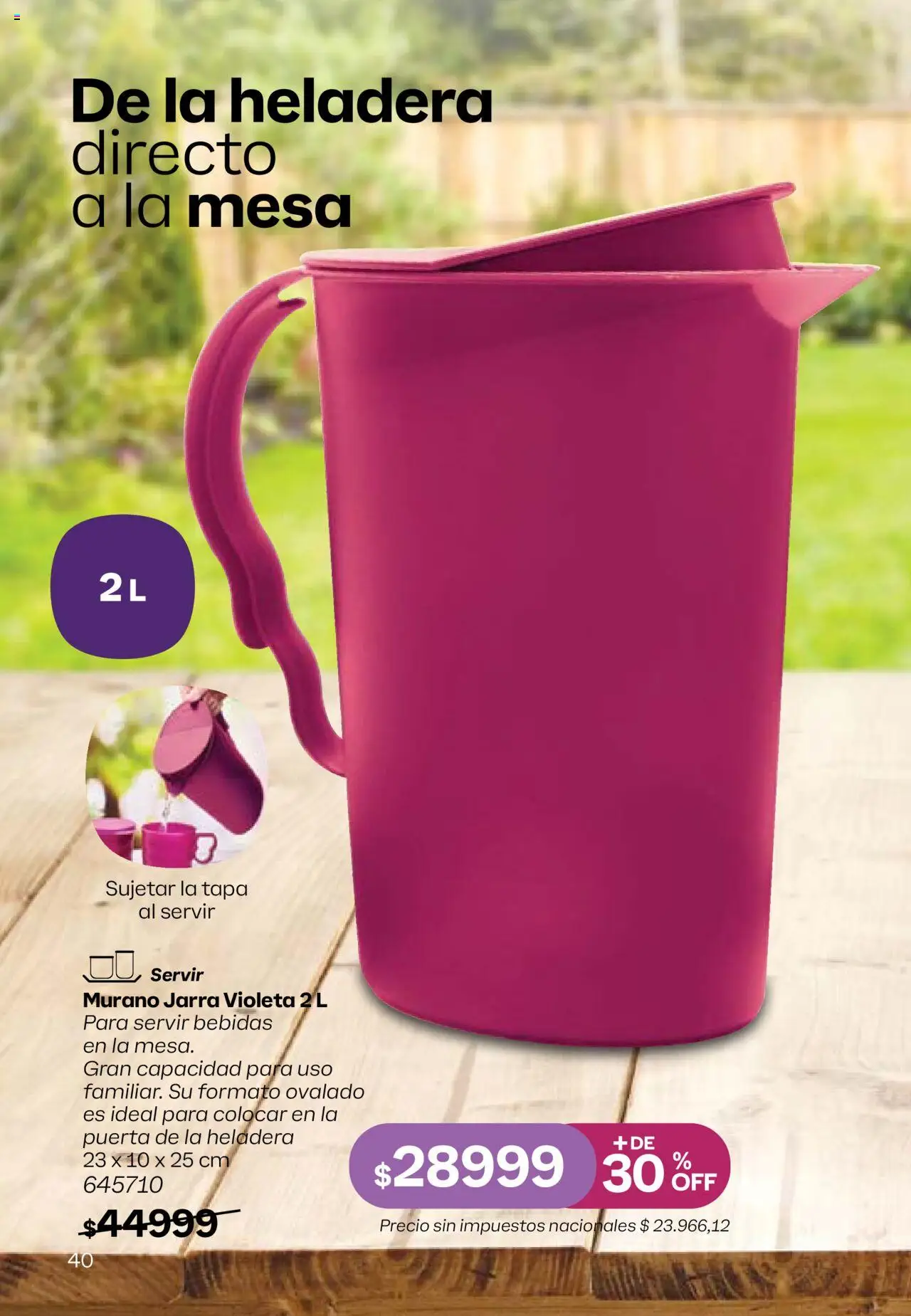 Tupperware Folleto │ válido desde el 08.09.2025 | Página: 41 | Productos: Mesa, Jarra, Heladera