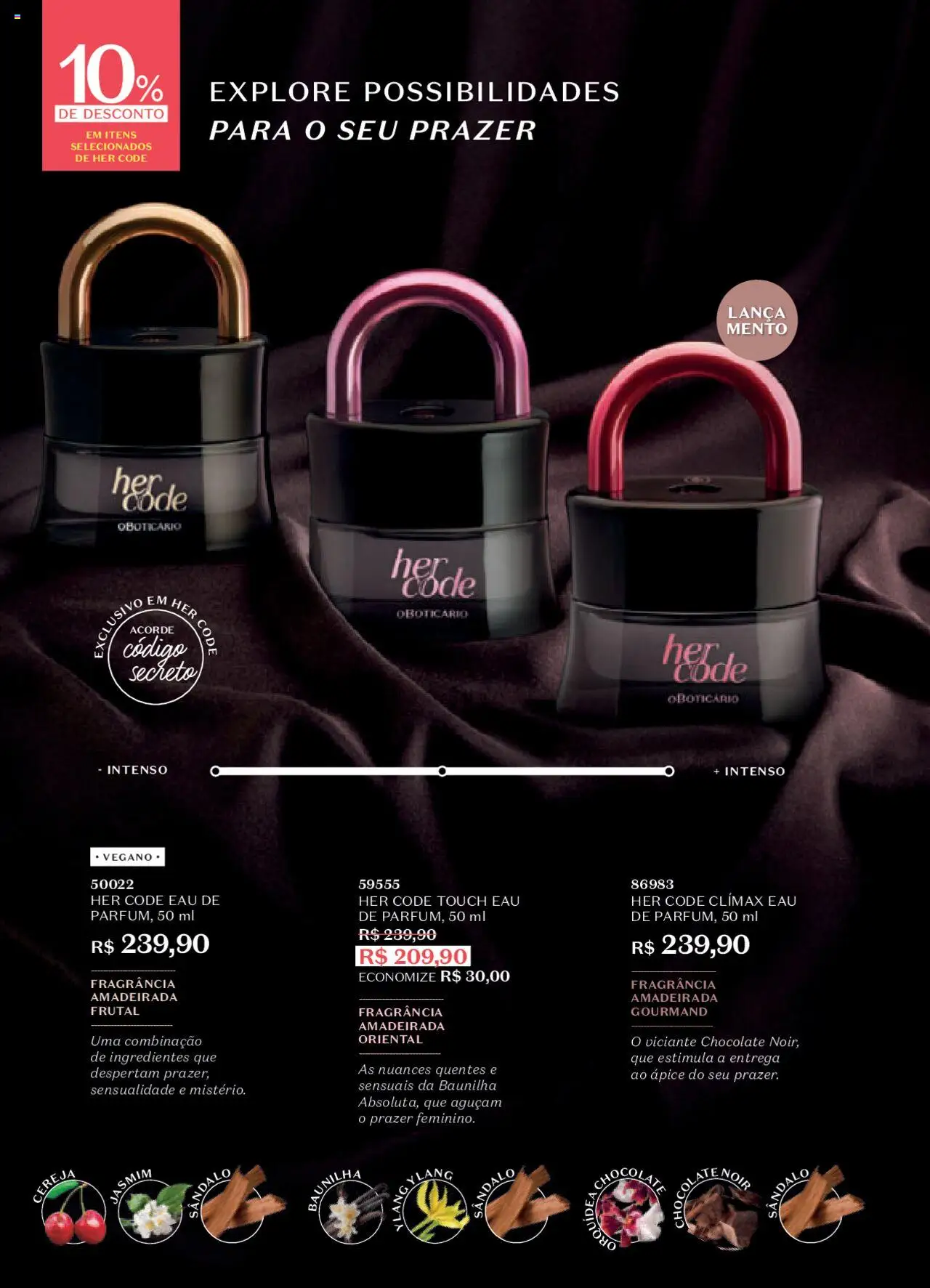 O Boticário Folheto - válido de 13.10.2025 | Página: 56 | Produtos: Cereja, Fragrância, Chocolate