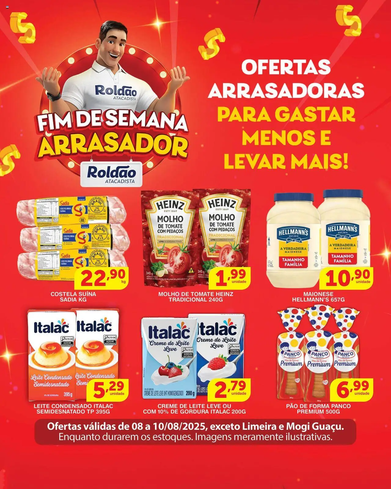 Roldão Folheto - válido de 08.08.2025 | Página: 2 | Produtos: Pão, Pão de forma, Creme, Creme de leite