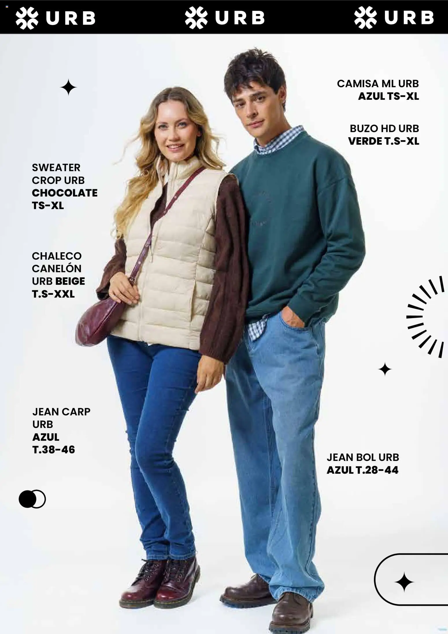 Jumbo - Catálogo URB | Otoño & Invierno │ válido desde el 17.04.2026 | Página: 2 | Productos: Jean, Camisa, Chaleco, Chocolate