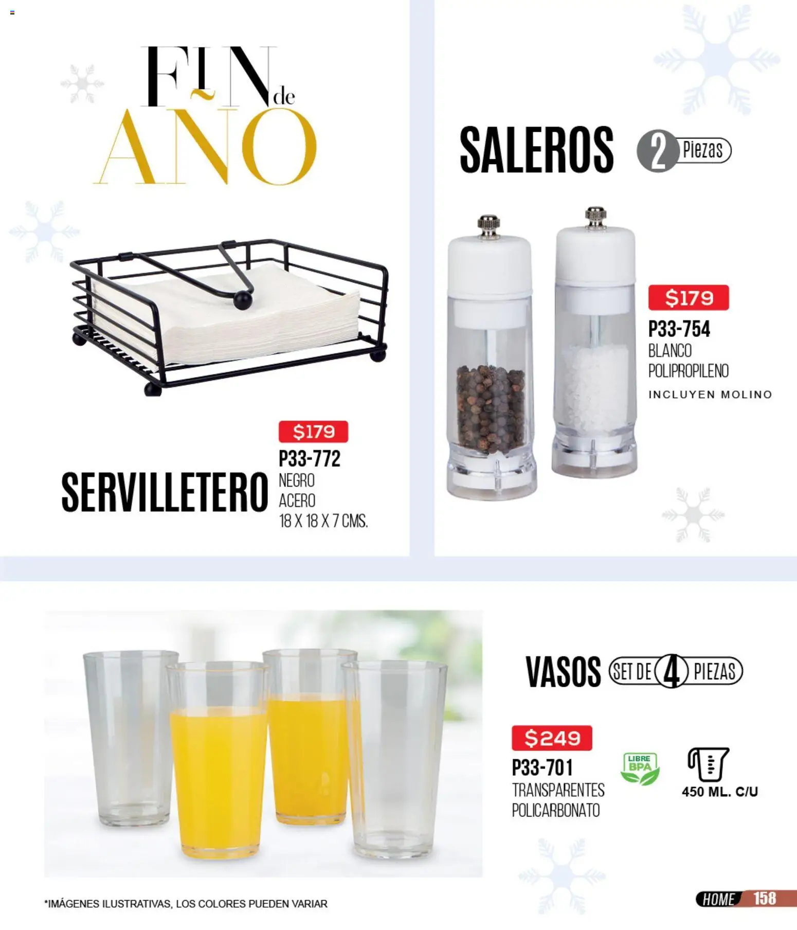 Nuevas ofertas de Cklass válidas en toda la República Mexicana desde el 15.12.2025. ¡Encuentra las mejores ofertas en Cklass catálogo Rebajas fin de año ropa! | Página: 159 | Productos: Vasos, Servilletero