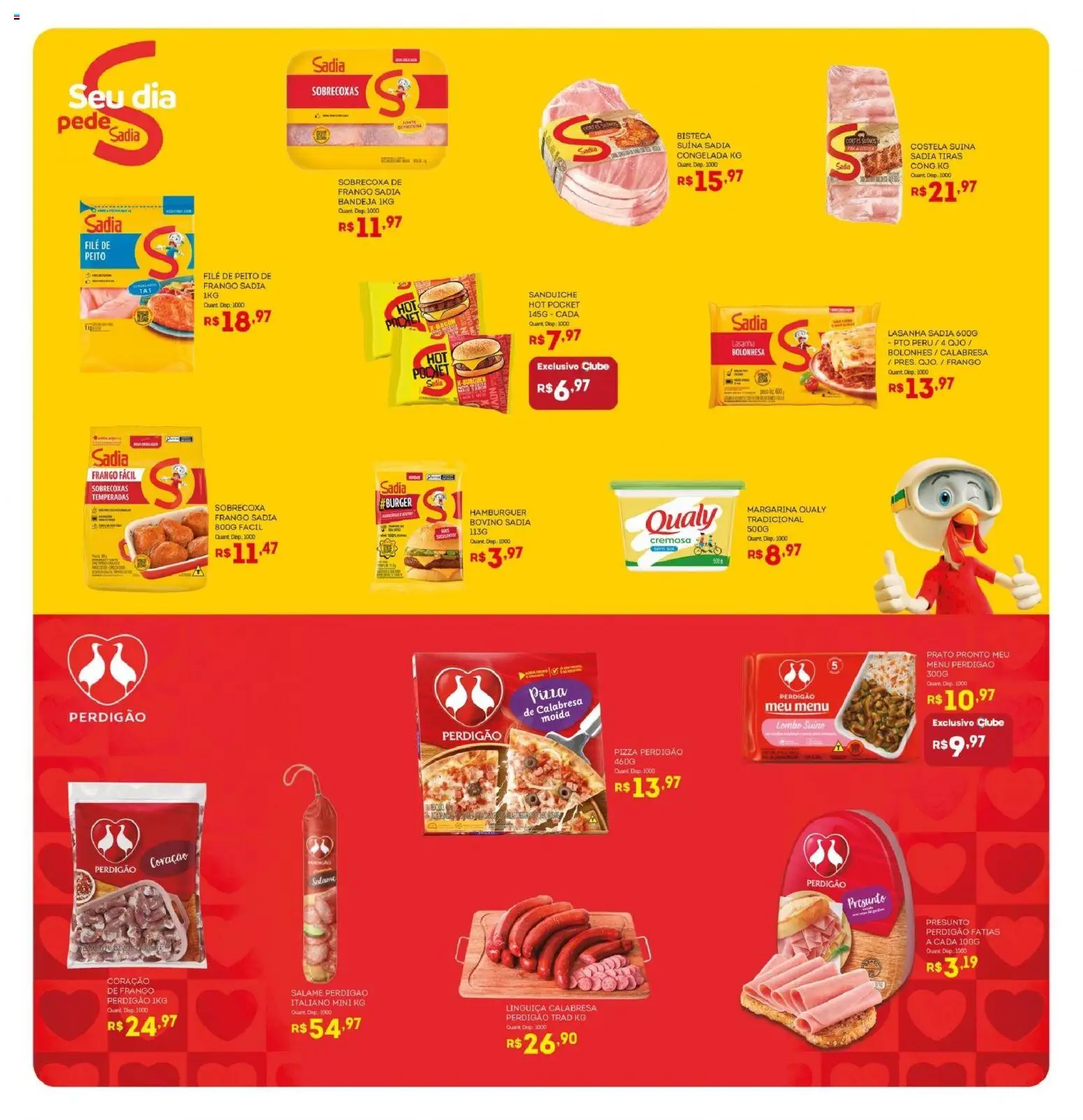 Bistek Supermercados Folheto - válido de 22.04.2026 | Página: 9 | Produtos: Linguiça, Presunto, Lasanha, Peito de frango