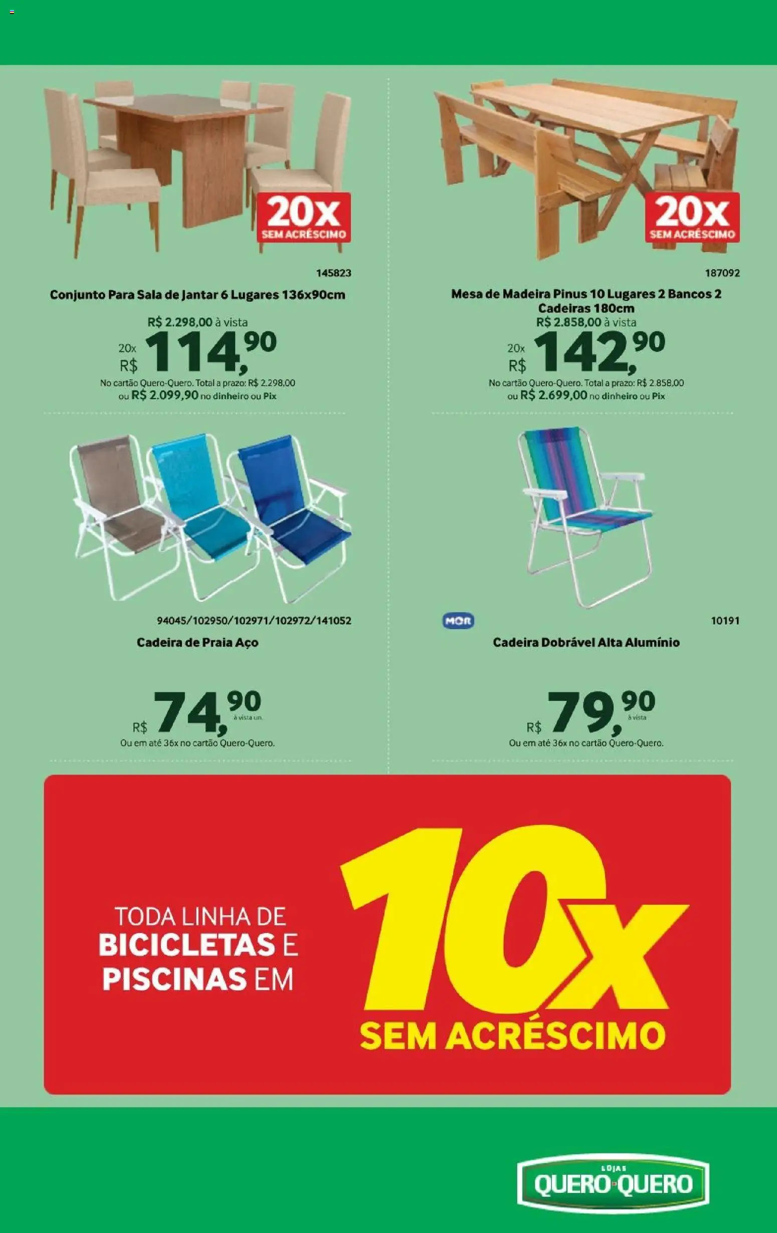 Lojas Quero-Quero Folheto - válido de 16.03.2026 | Página: 16 | Produtos: Cadeira de praia, Mesa, Cadeira