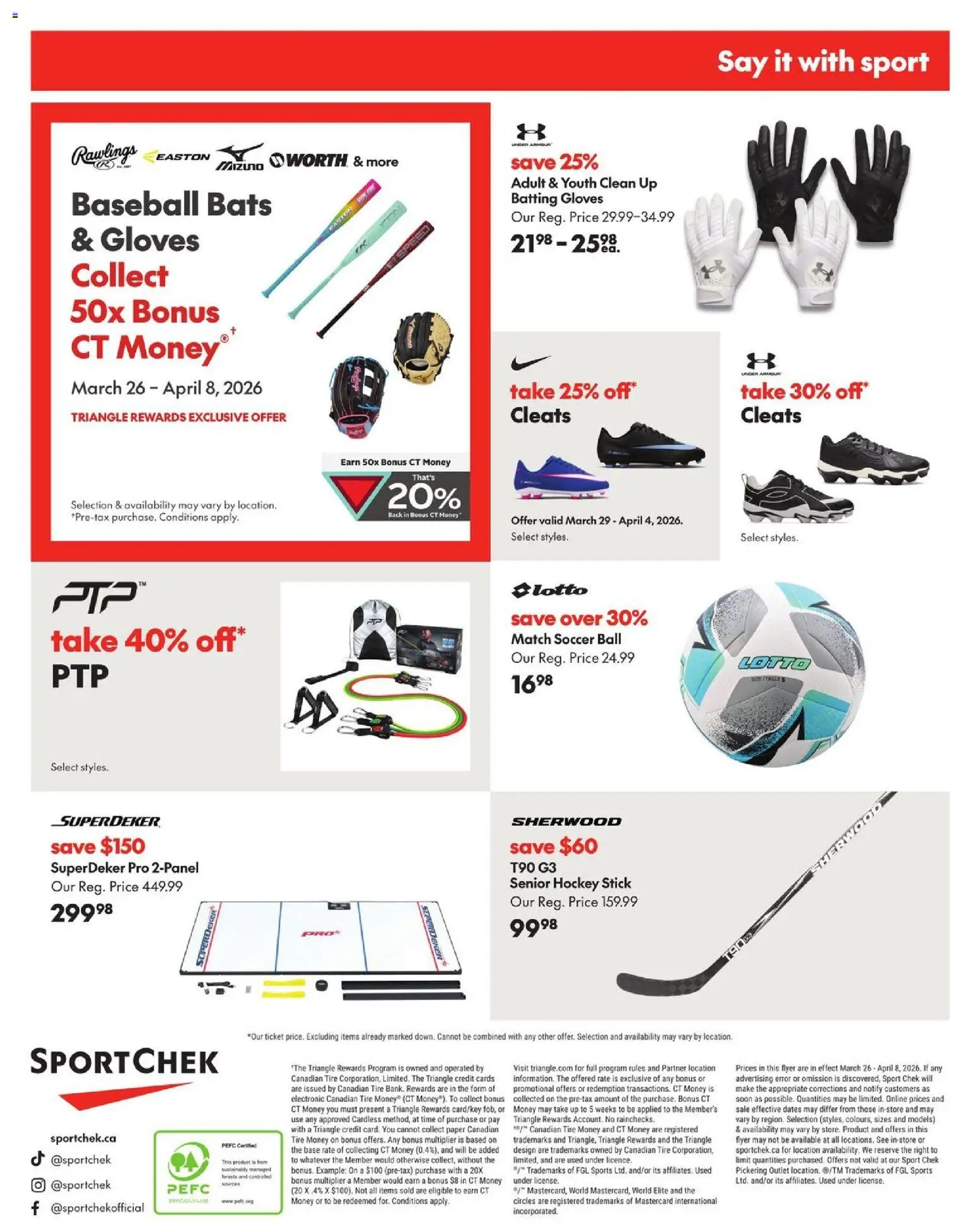 Sport Chek flyer valid from 26.03.2026 | Page: 8 | Products: Gloves