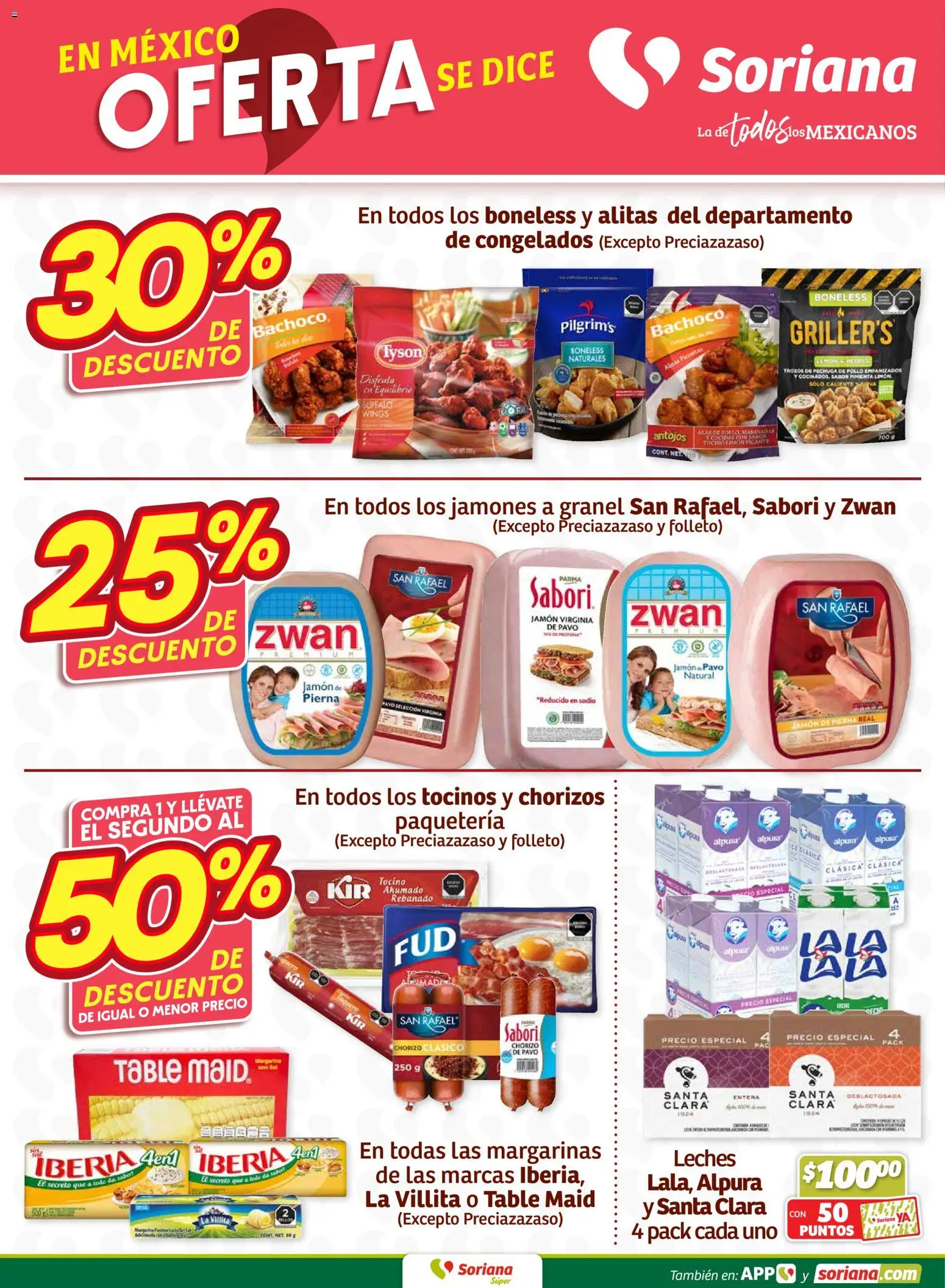 Nuevas ofertas de Soriana válidas en toda la República Mexicana desde el 16.01.2026. ¡Encuentra las mejores ofertas en Soriana - Fin de Semana Súper: Tijuana, Mexicali, Ensenada, San Luis Río Colorado y Tecate! | Página: 6 | Productos: Pollo, Pimienta, Jamón, Chorizo