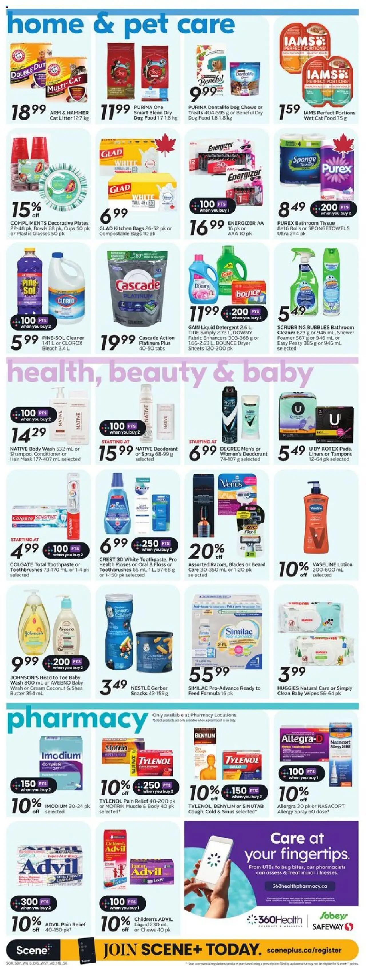 Sobeys flyer valid from 14.08.2025 | Page: 13 | Products: Cream, Glasses, Conditioner, Shower