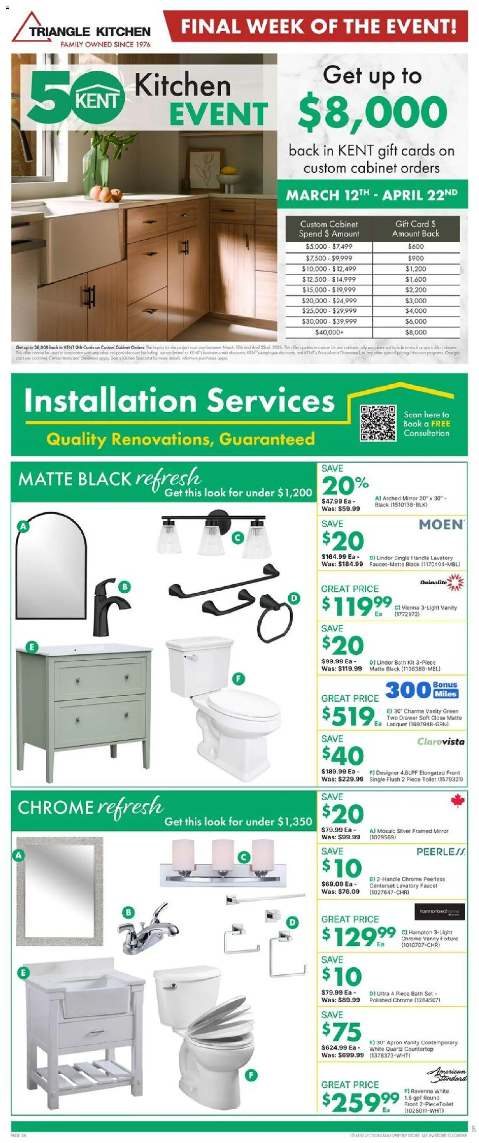 Kent flyer valid from 16.04.2026 | Page: 7 | Products: Cabinet, Bath, Mirror