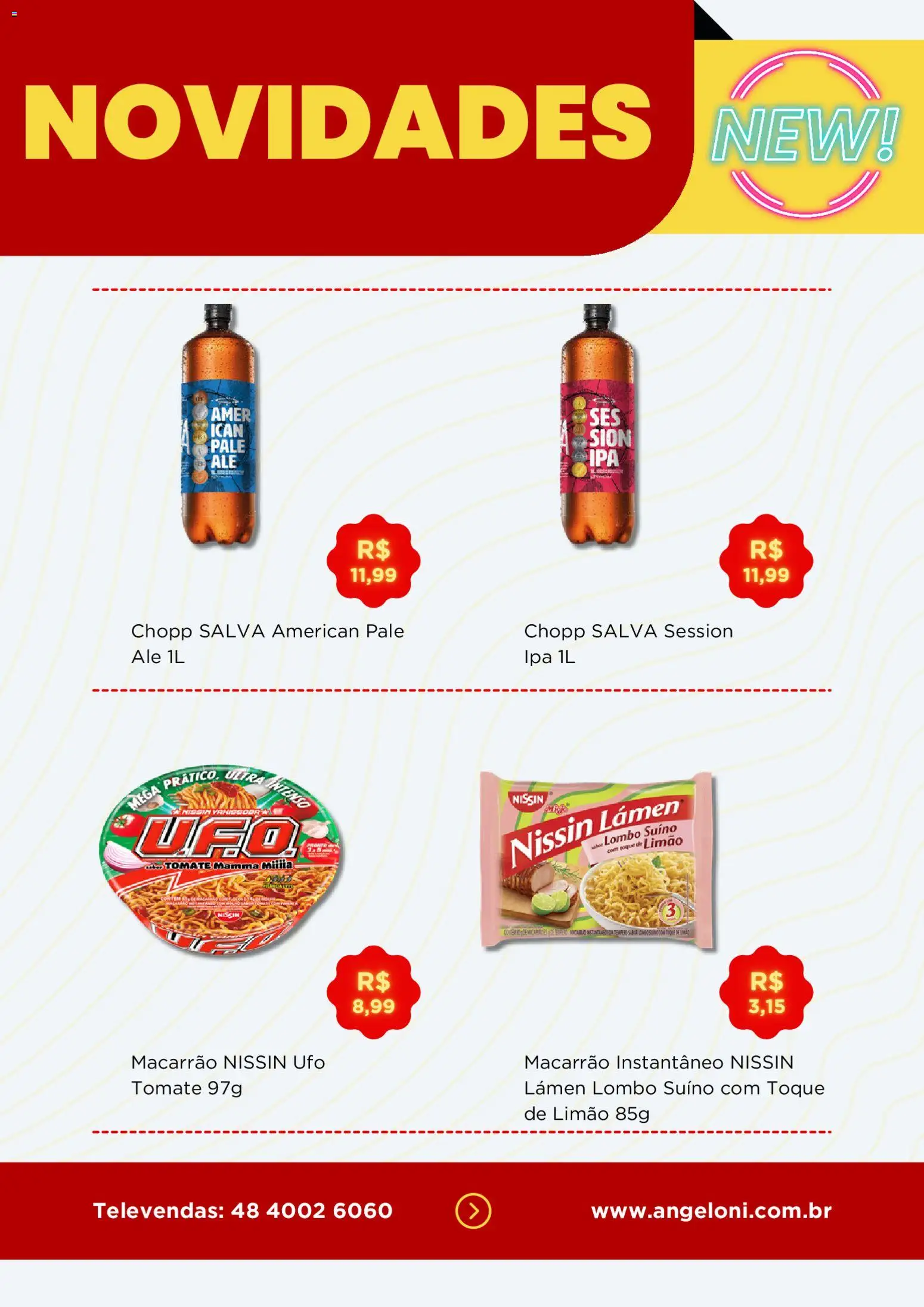 Angeloni Folheto - válido de 16.04.2026 | Página: 4 | Produtos: Lombo, Macarrão, Macarrão instantâneo
