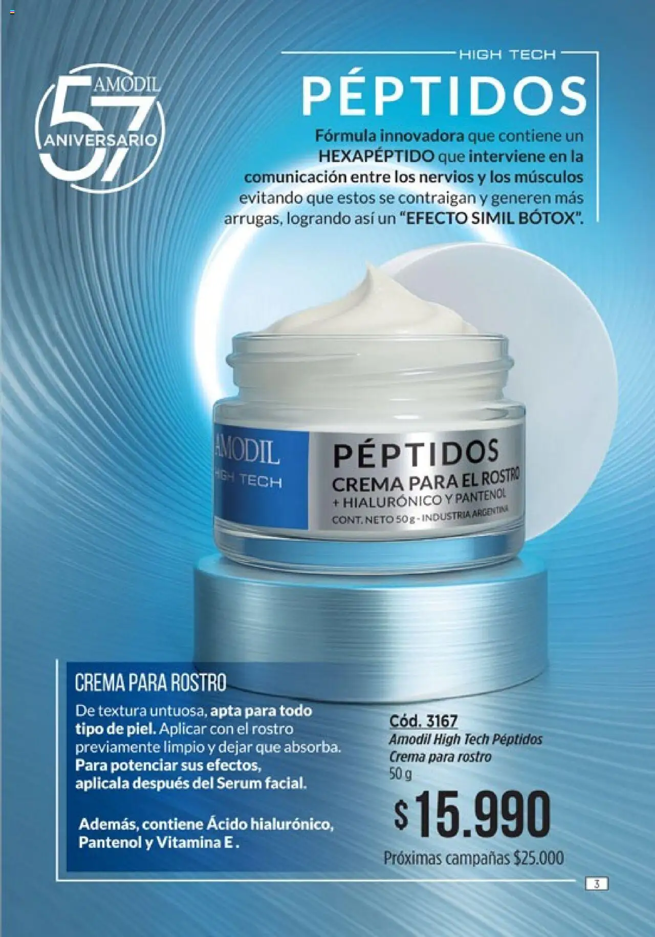 Catálogo Amodil Campaña 10 │ válido desde el 27.05.2025 | Página: 3 | Productos: Serum, Crema