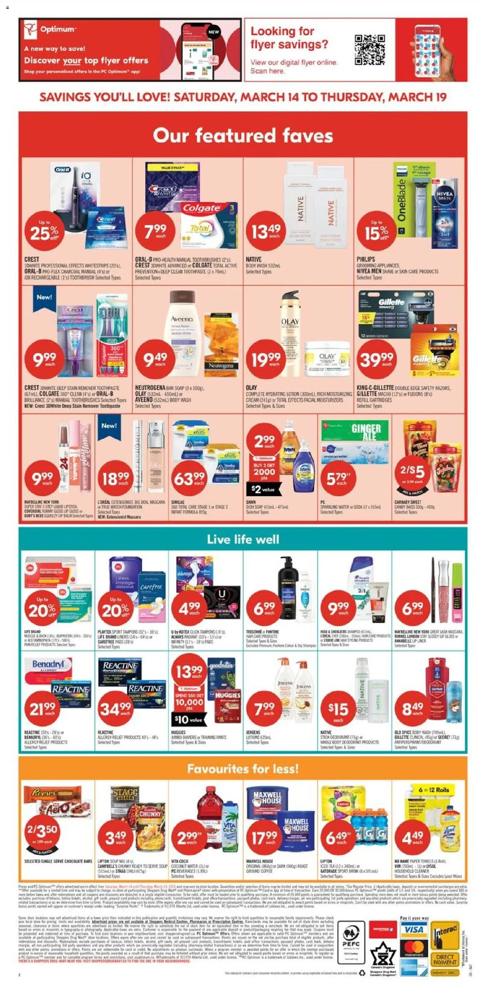 Shoppers flyer valid from 13.03.2026 | Page: 17 | Products: Lip gloss, Toothpaste, Coffee, Pants
