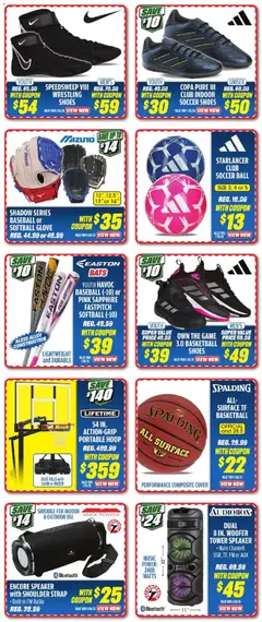 Preview of Big 5 Sporting Goods weekly ads valid from 26.12.2025 | Page: 4 | Products: Water, Radio, Game, Speaker