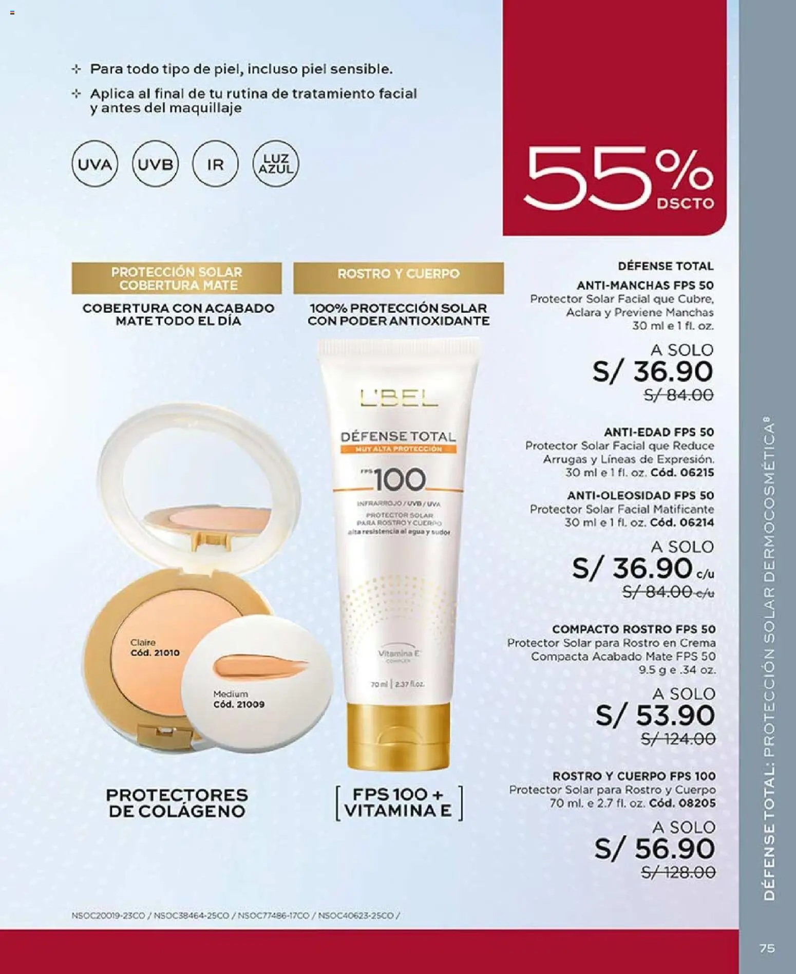 Catálogo L'Bel válido desde 14.11.2025 | Página: 75 | Productos: Protector solar, Crema, Maquillaje