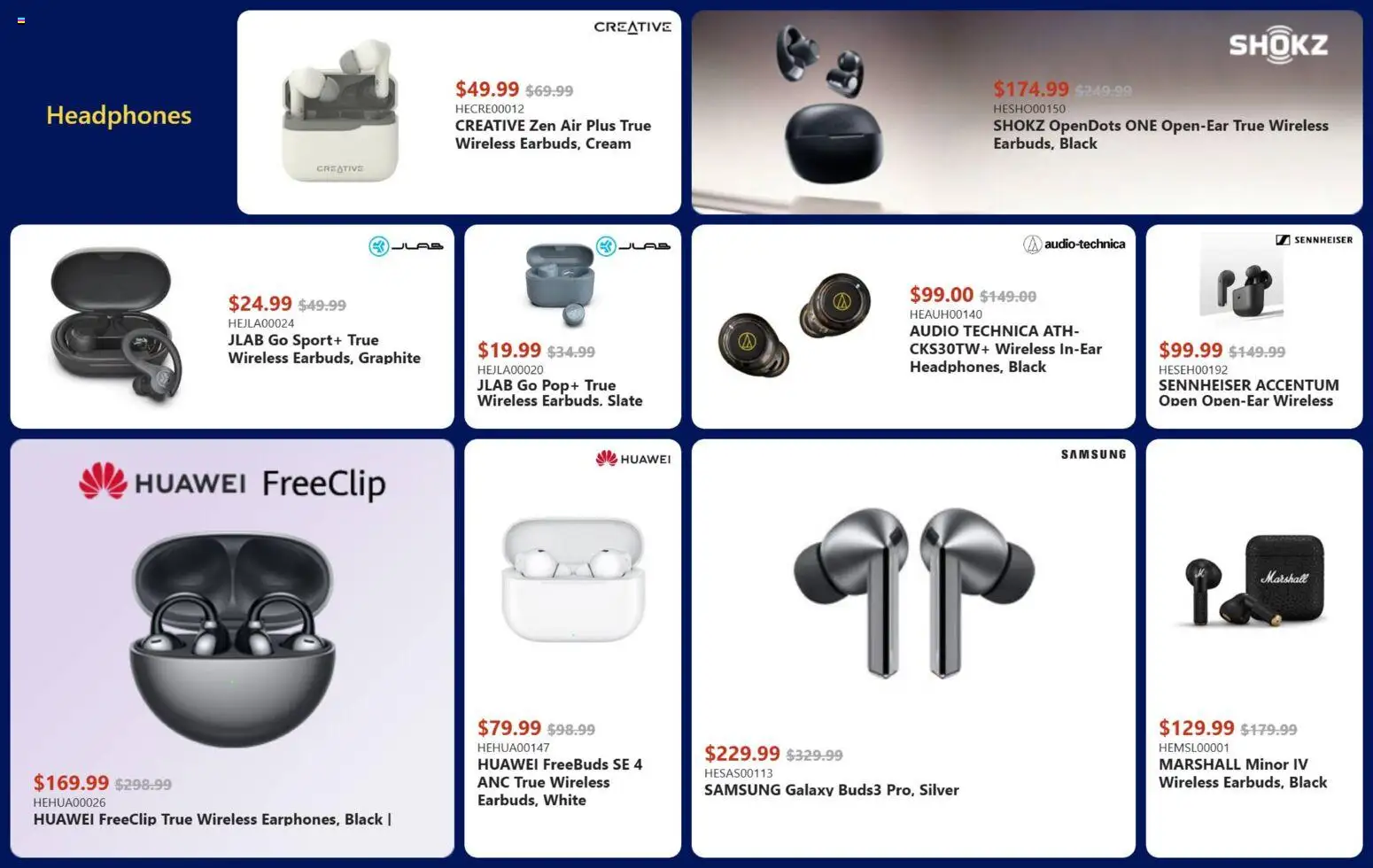 Canada Computers flyer valid from 26.12.2025 | Page: 22 | Products: Cream, Audio, Headphones