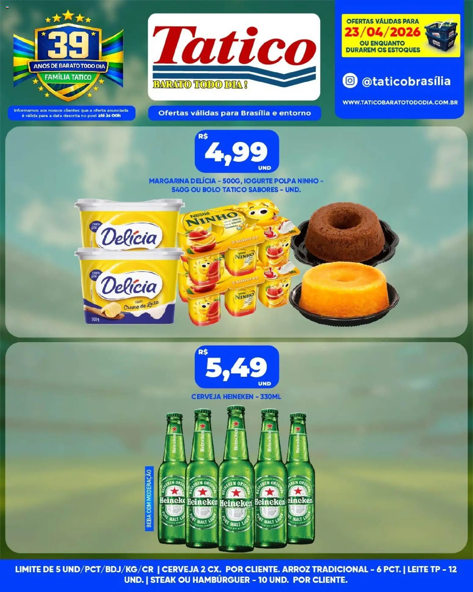 Tatico Folheto - válido de 24.04.2026 | Página: 31 | Produtos: Arroz, Cerveja Heineken, Bolo, Hambúrguer