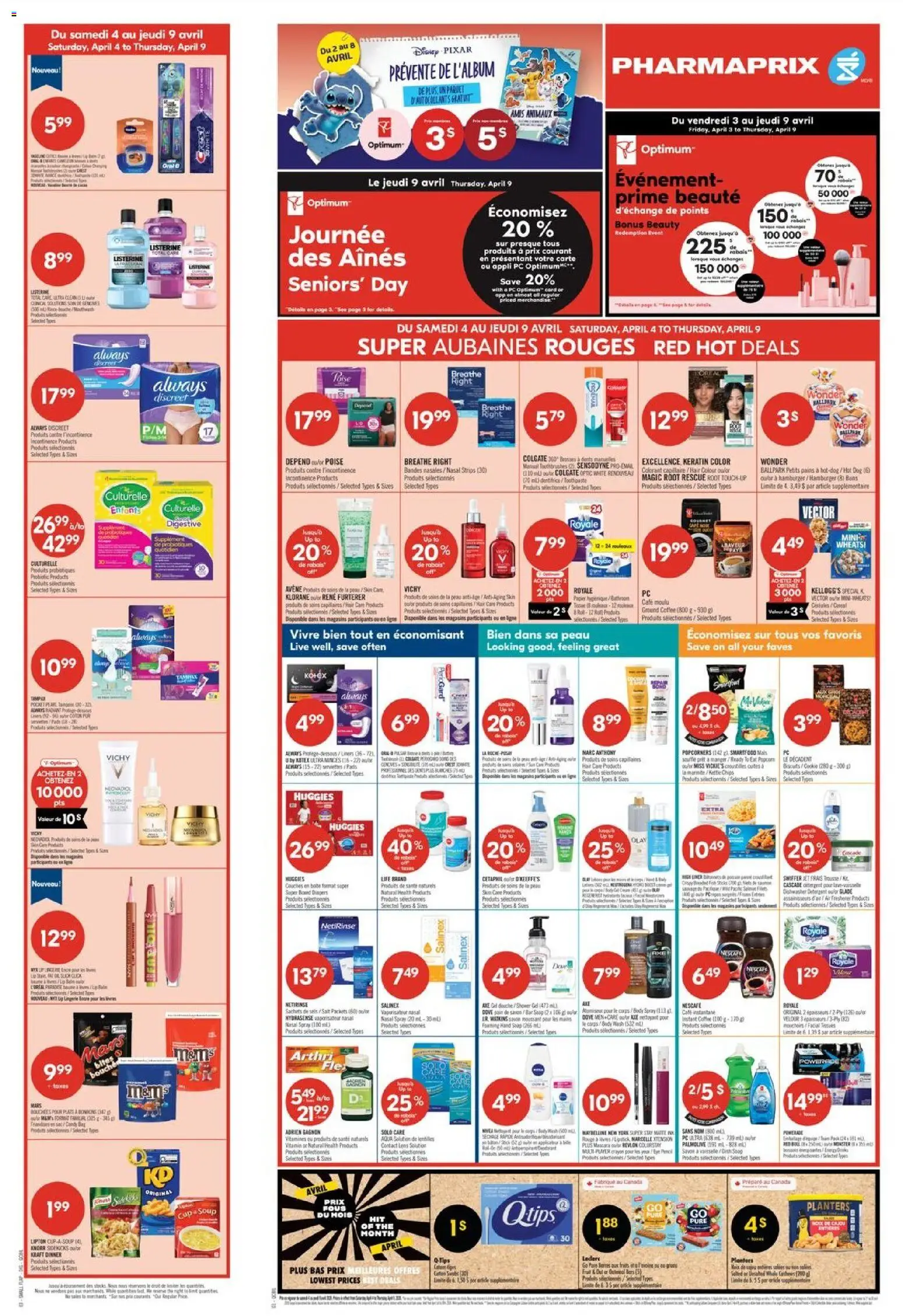 Pharmaprix flyer valid from 03.04.2026 | Page: 3 | Products: PC, Mascara, Detergent, Coffee