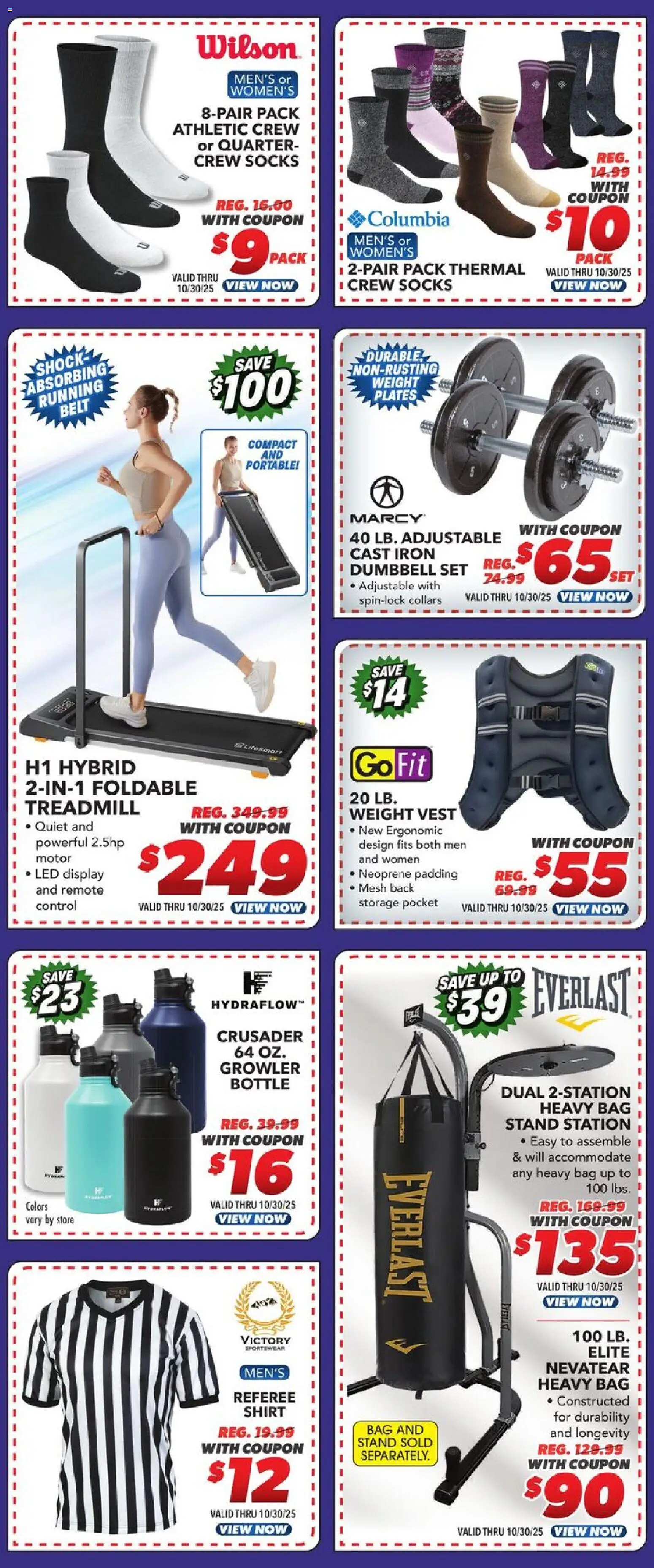 Big 5 Sporting Goods Weekly Ad - valid from 24.10.2025 | Page: 2 | Products: Shirt, Socks, Bag, Weight