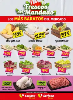 Vista previa de Soriana - Frescos del Mandado Mercado: Saltillo y Torreón, nuevo folleto de la tienda, válido en México a partir del 26.11.2025