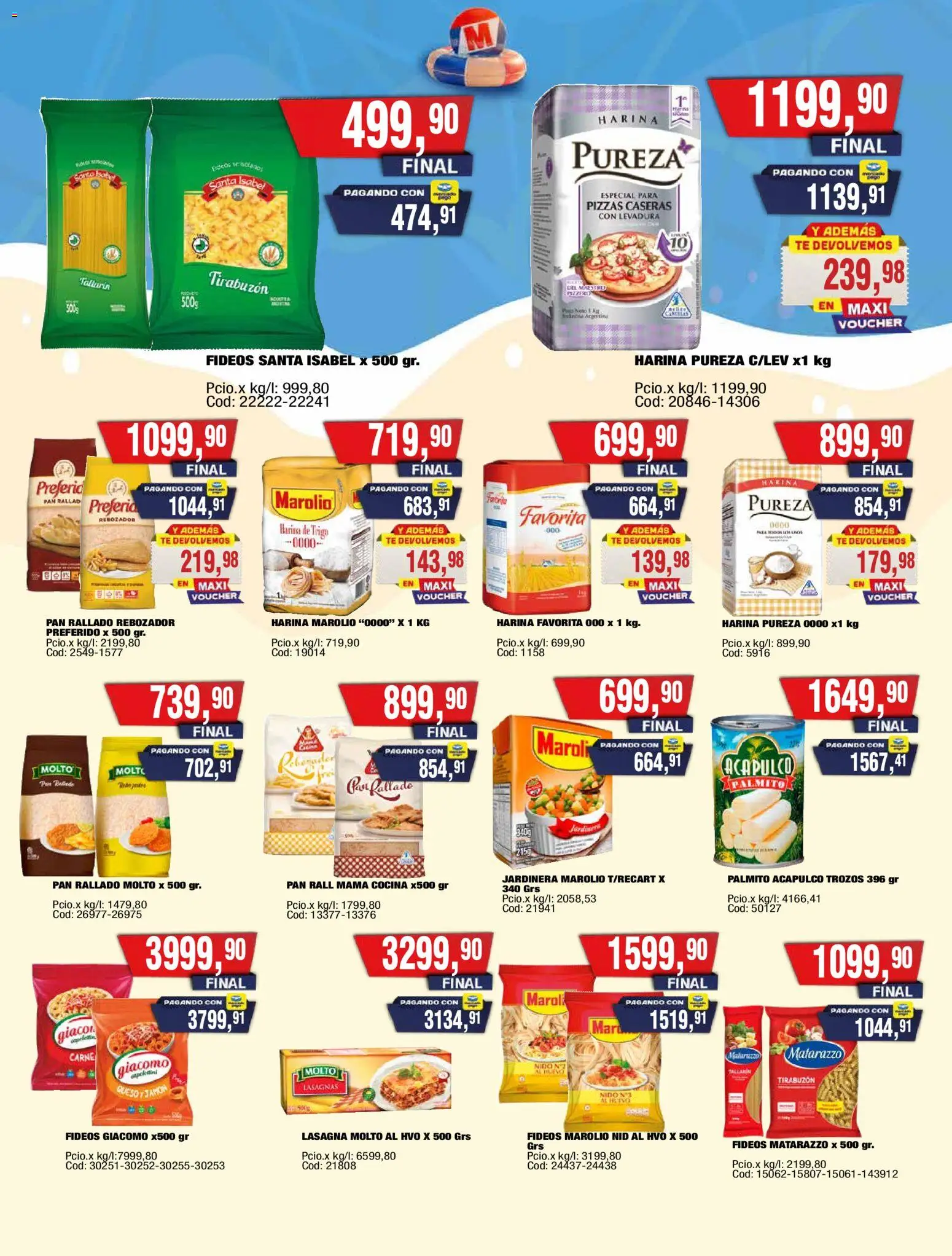 Maxiconsumo ofertas │ válido desde el 05.01.2026 | Página: 4 | Productos: Cocina, Harina, Pan, Fideos