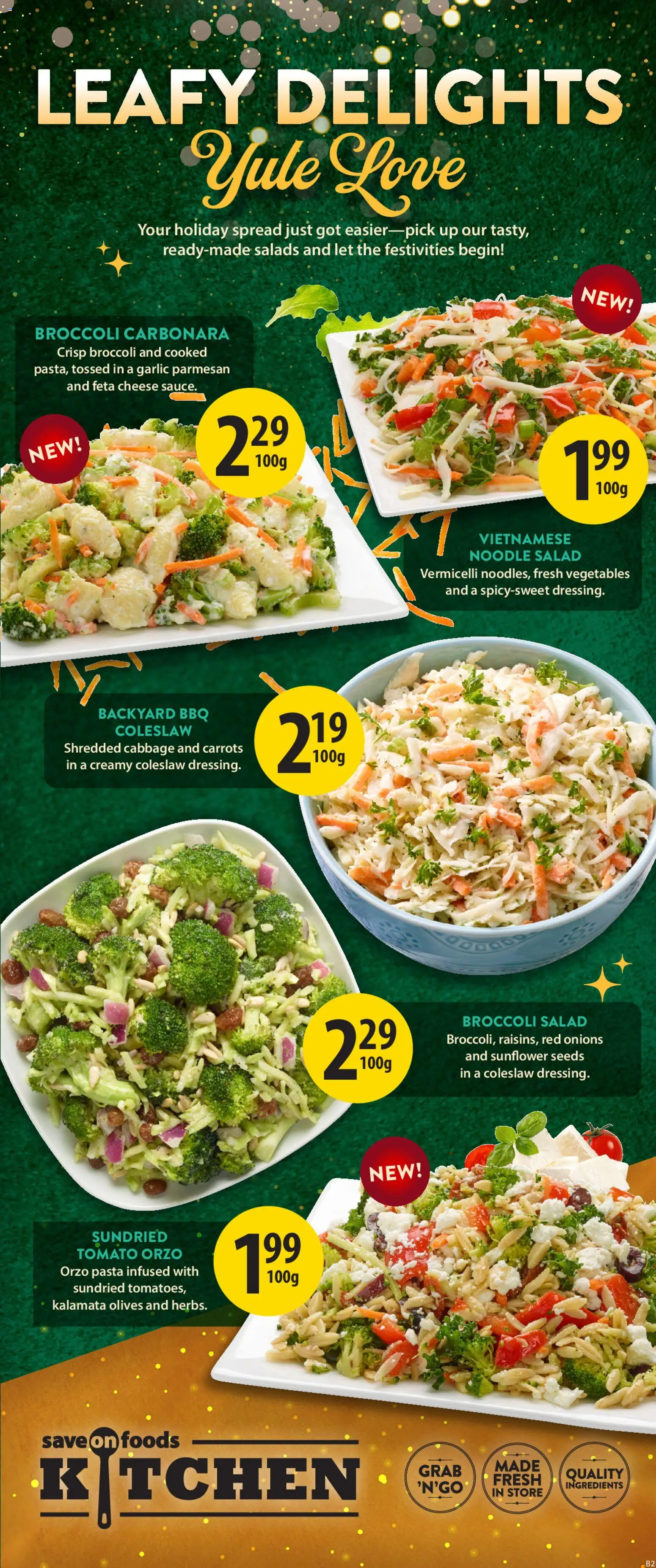 Save on foods flyer valid from 18.12.2025 | Page: 11 | Products: Pasta, Salad, Cheese