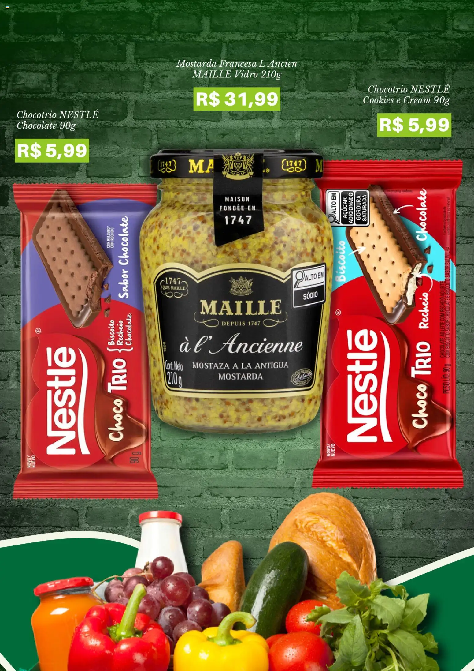 Pão de Açúcar Folheto - válido de 23.03.2026 | Página: 3 | Produtos: Biscoito, Leite, Chocolate, Cookies