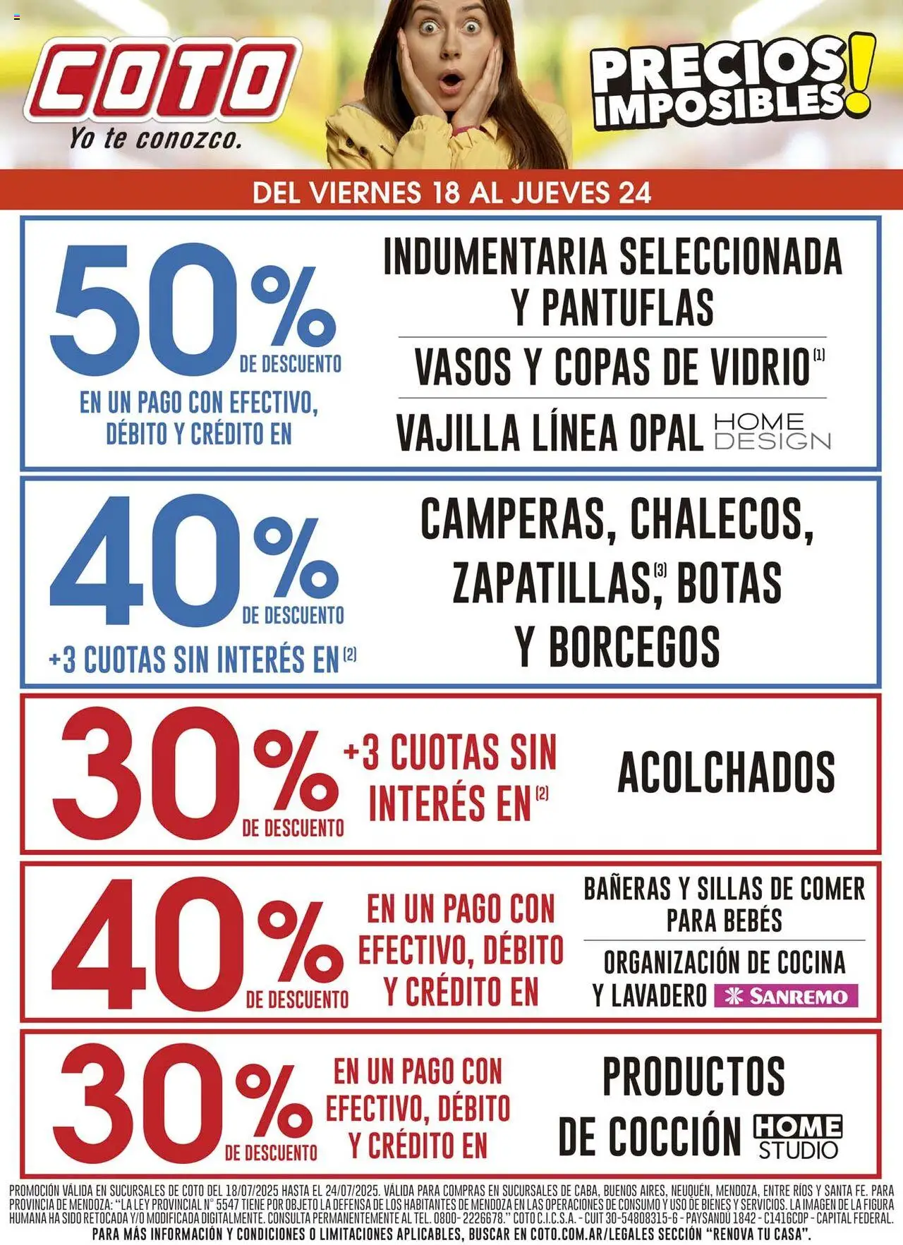 Coto renova │ válido desde el 18.07.2025 | Página: 1 | Productos: Borcegos, Botas, Té, Vasos