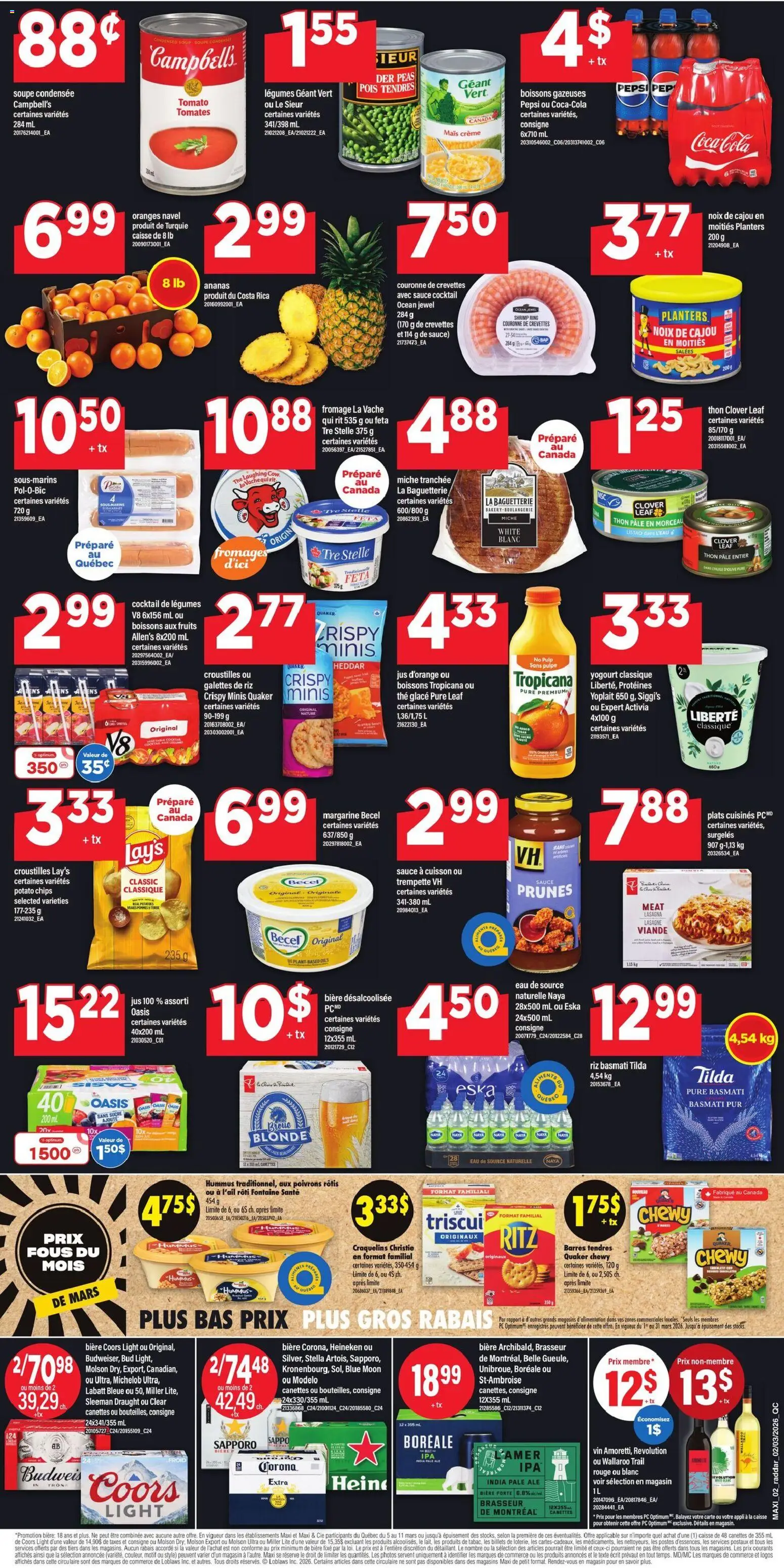Maxi flyer valid from 05.03.2026 | Page: 2 | Products: Chips, PC, Potatoes, Oranges