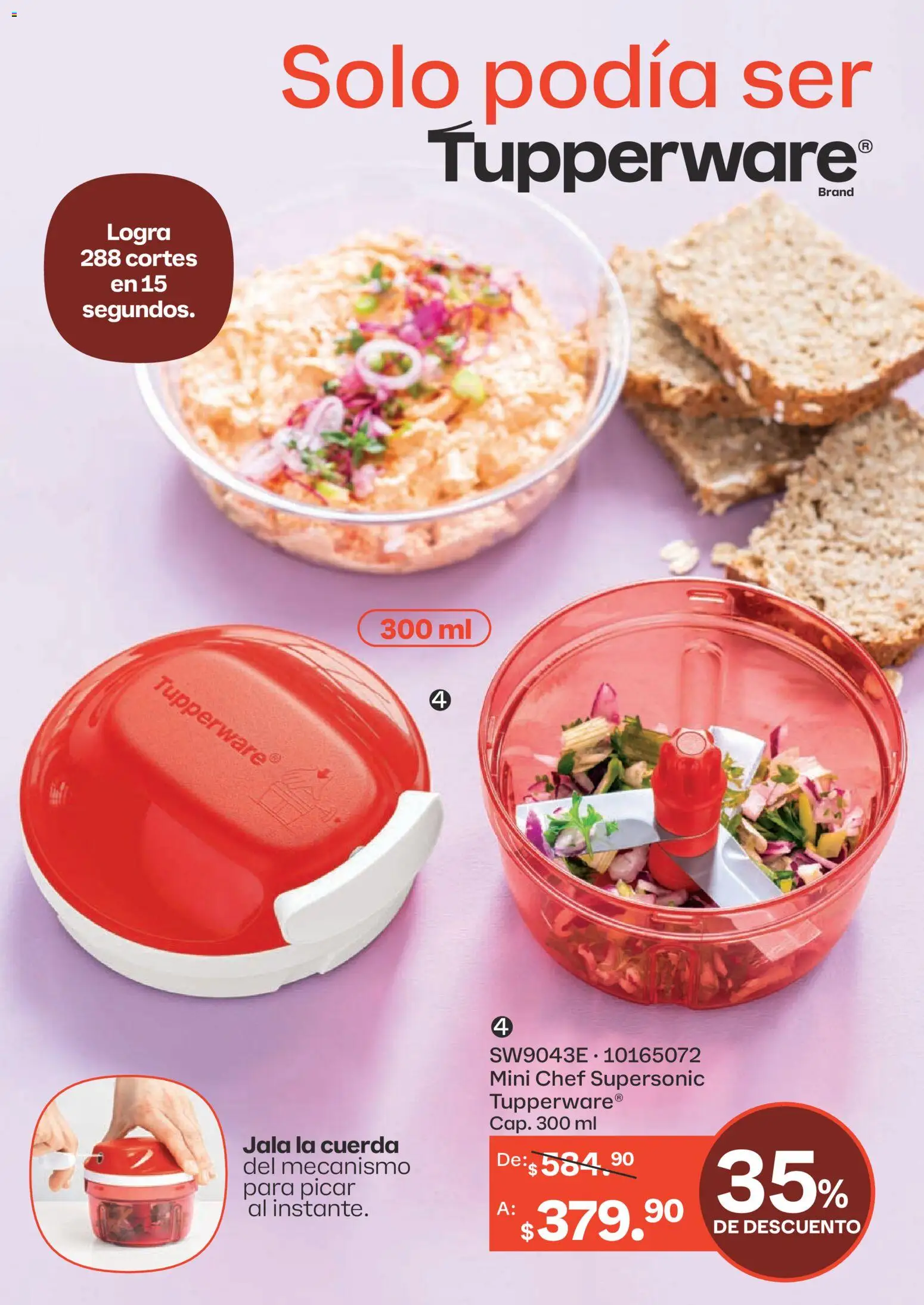 Nuevas ofertas de Tupperware válidas en toda la República Mexicana desde el 23.02.2026. ¡Encuentra las mejores ofertas en Tupperware catálogo! | Página: 99 | Productos: Cuerda