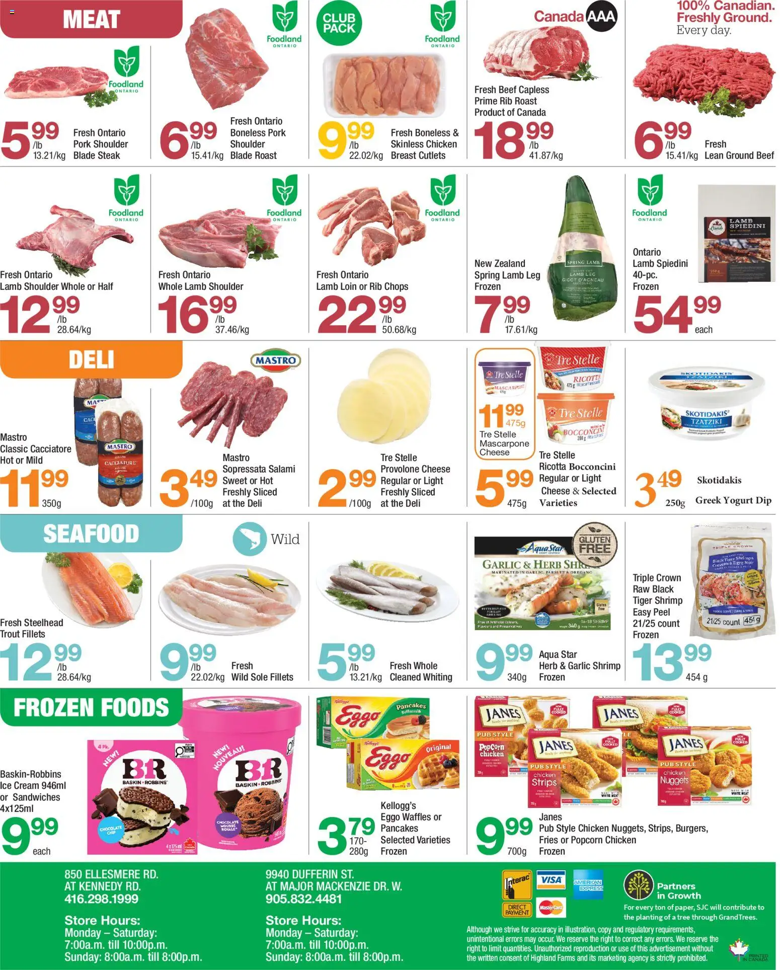 Highland Farms flyer valid from 09.04.2026 | Page: 4 | Products: Beef, Chocolate, Chicken, Pork