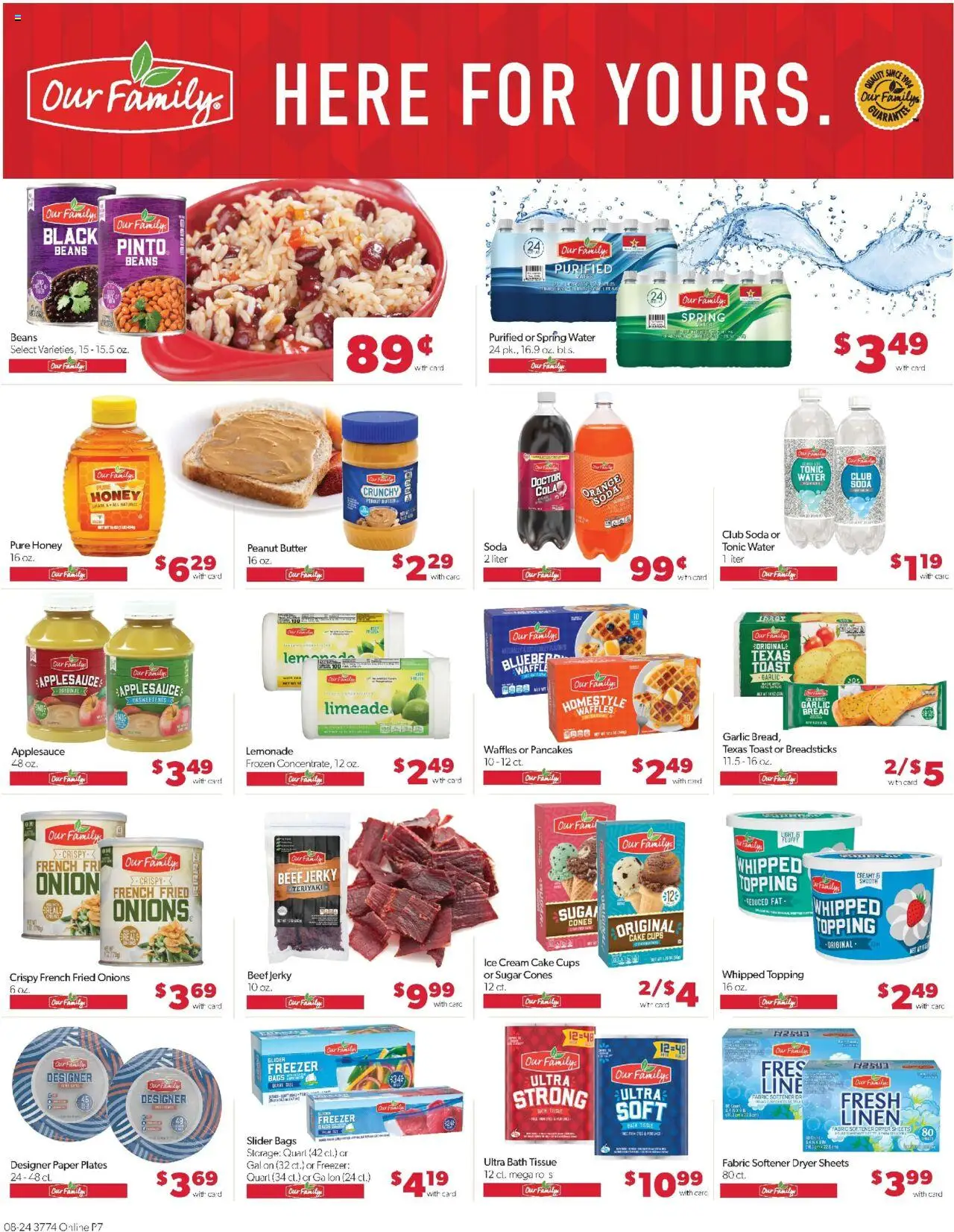 Family Fare Weekly Ad - valid from 24.08.2025 | Page: 12 | Products: Butter, Fabric softener, Beef, Water