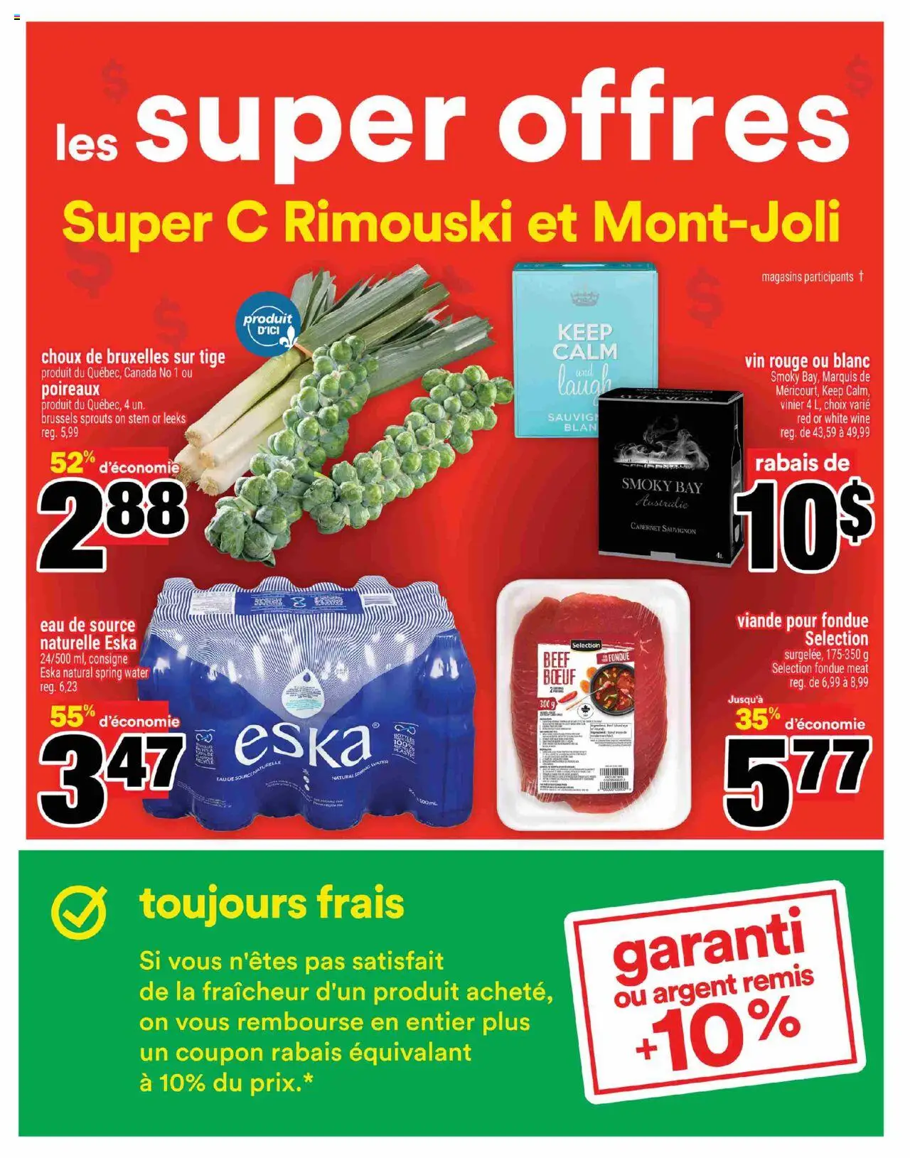 Super C flyer valid from 16.10.2025 | Page: 3 | Products: Beef, Wine