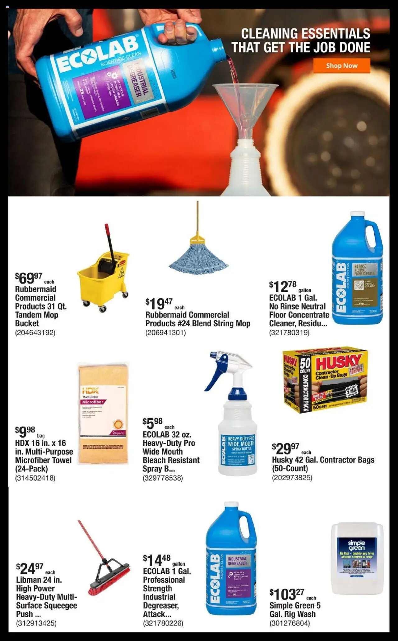 Home Depot Shop Pro Ad - FL - valid from 13.10.2025 | Page: 4 | Products: Hook, Oil, Rig