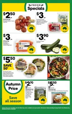 Preview of Woolworths catalogue VIC - valid from 11.03.2026 | Page: 10 | Products: Carrots, Rocket, Potatoes, Spinach