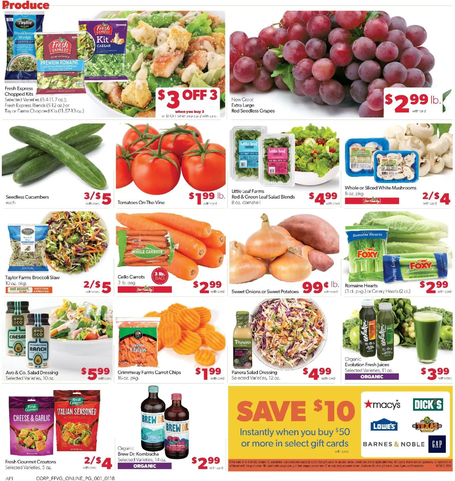 Family Fare Weekly Ad - valid from 18.01.2026 | Page: 5 | Products: Romaine, Chips, Carrot, Potatoes