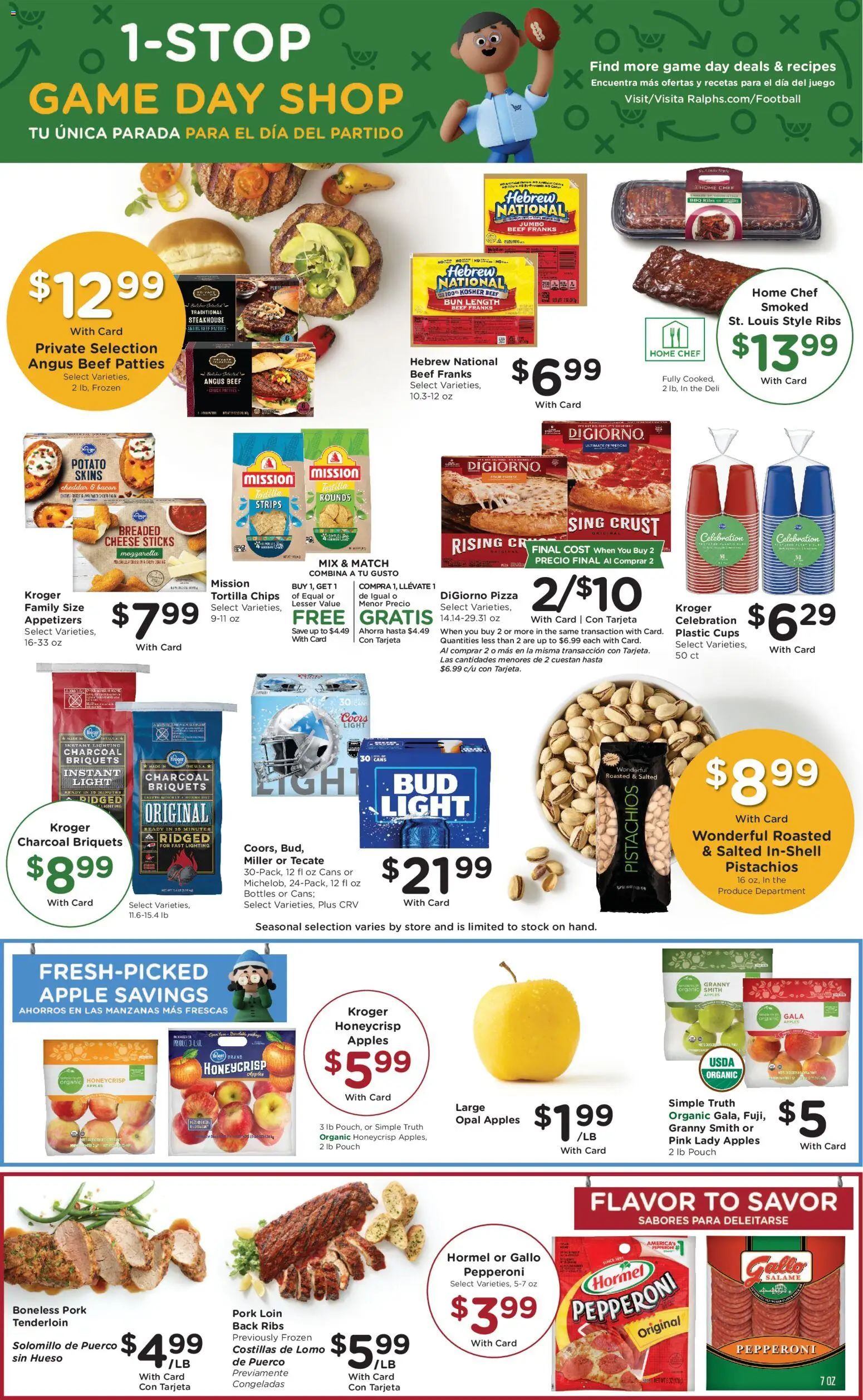 Ralphs Weekly Ad - CA - valid from 10.12.2025 | Page: 12 | Products: Apples, Beef, Chips, Game